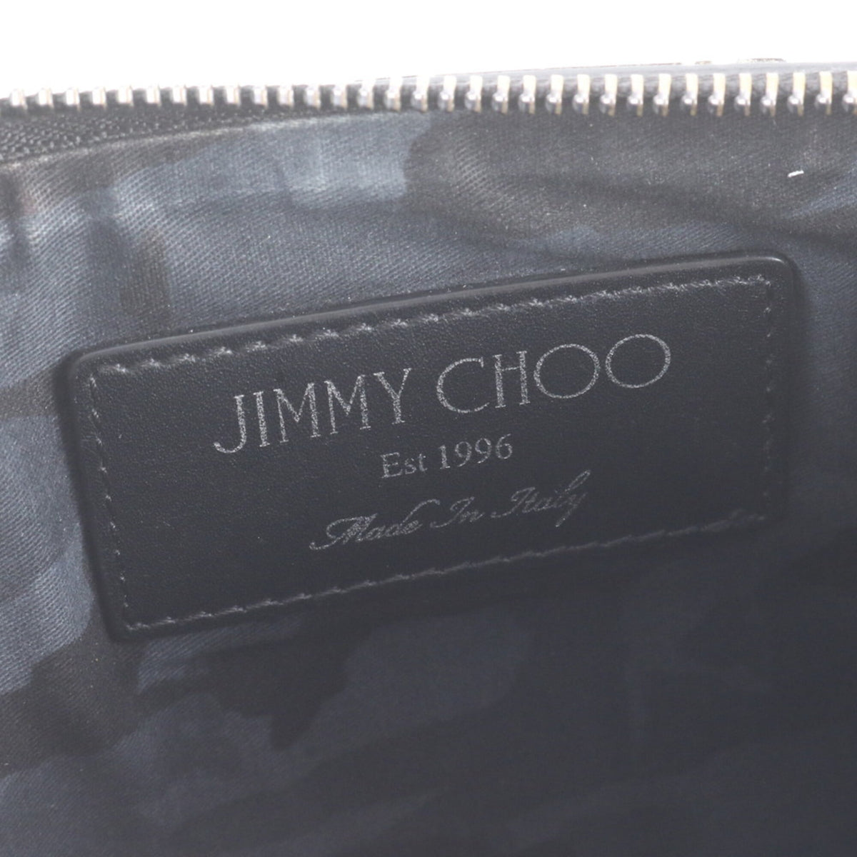 Jimmy Choo Gray Clutch Bag Handbag Pouch Tote Bag (Pre-Owned)