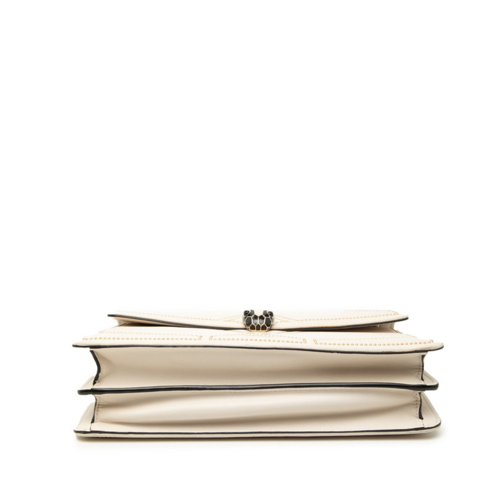 Bvlgari White Leather Shoulder Bag (Pre-Owned)