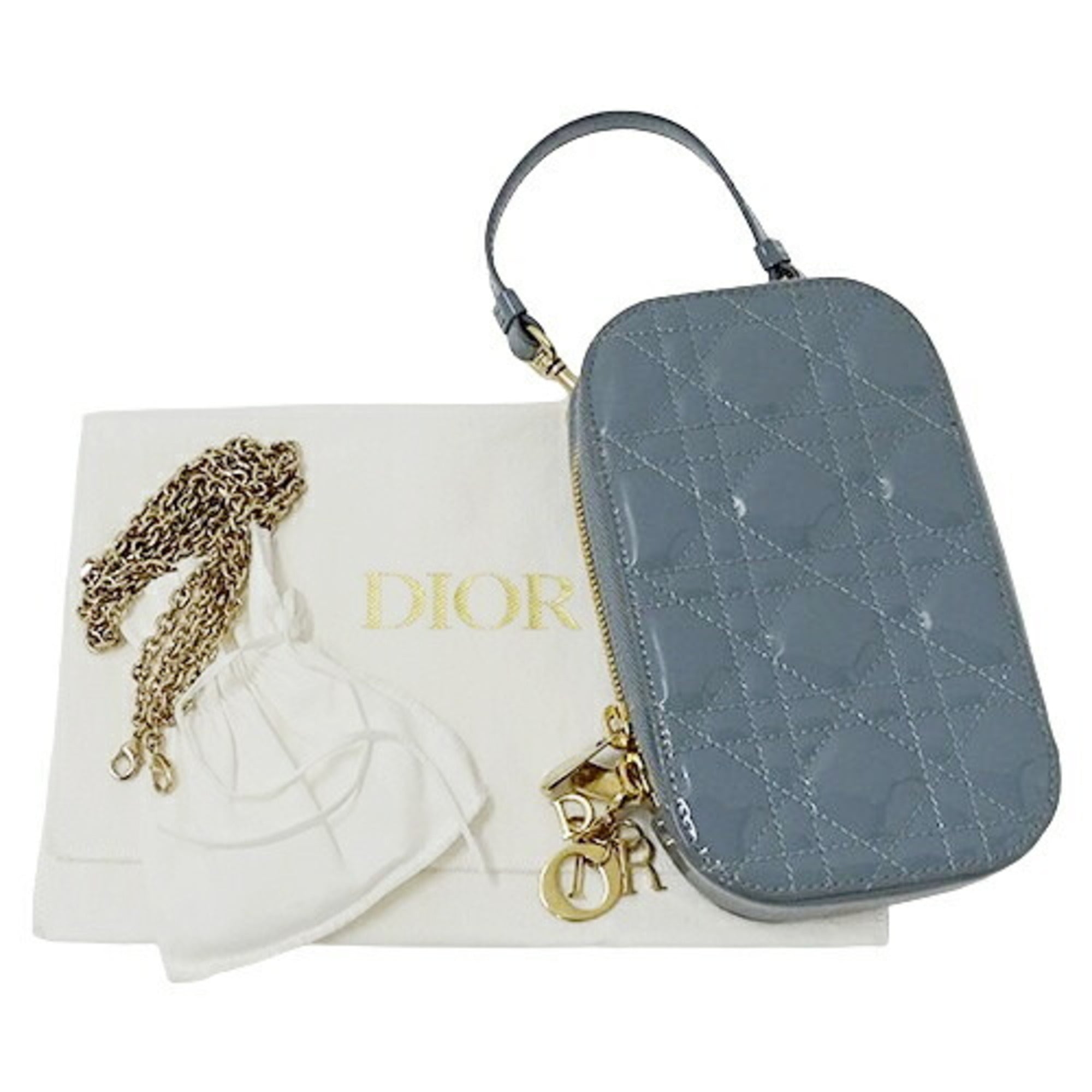 Christian Dior Patent Leather Pouch (Pre-Owned)