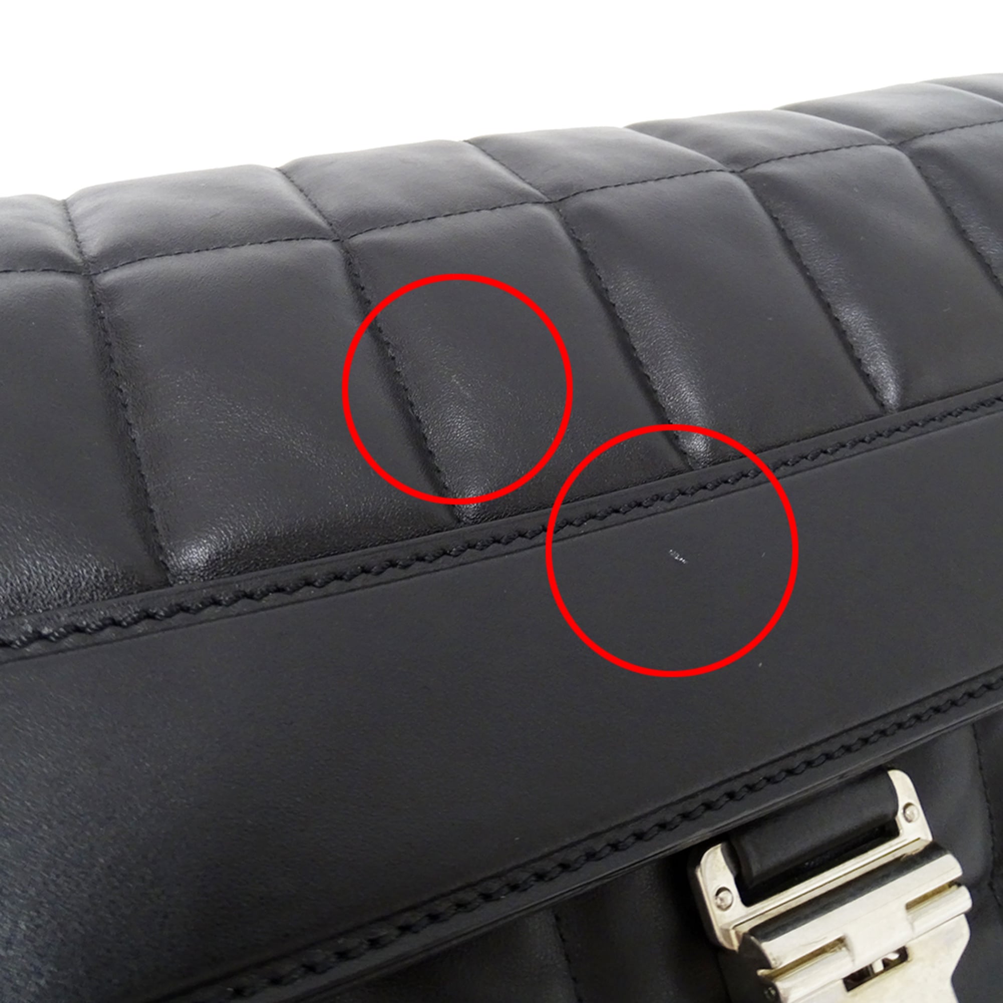 Dunhill Black Leather Handbag Shoulder Bag (Pre-Owned)