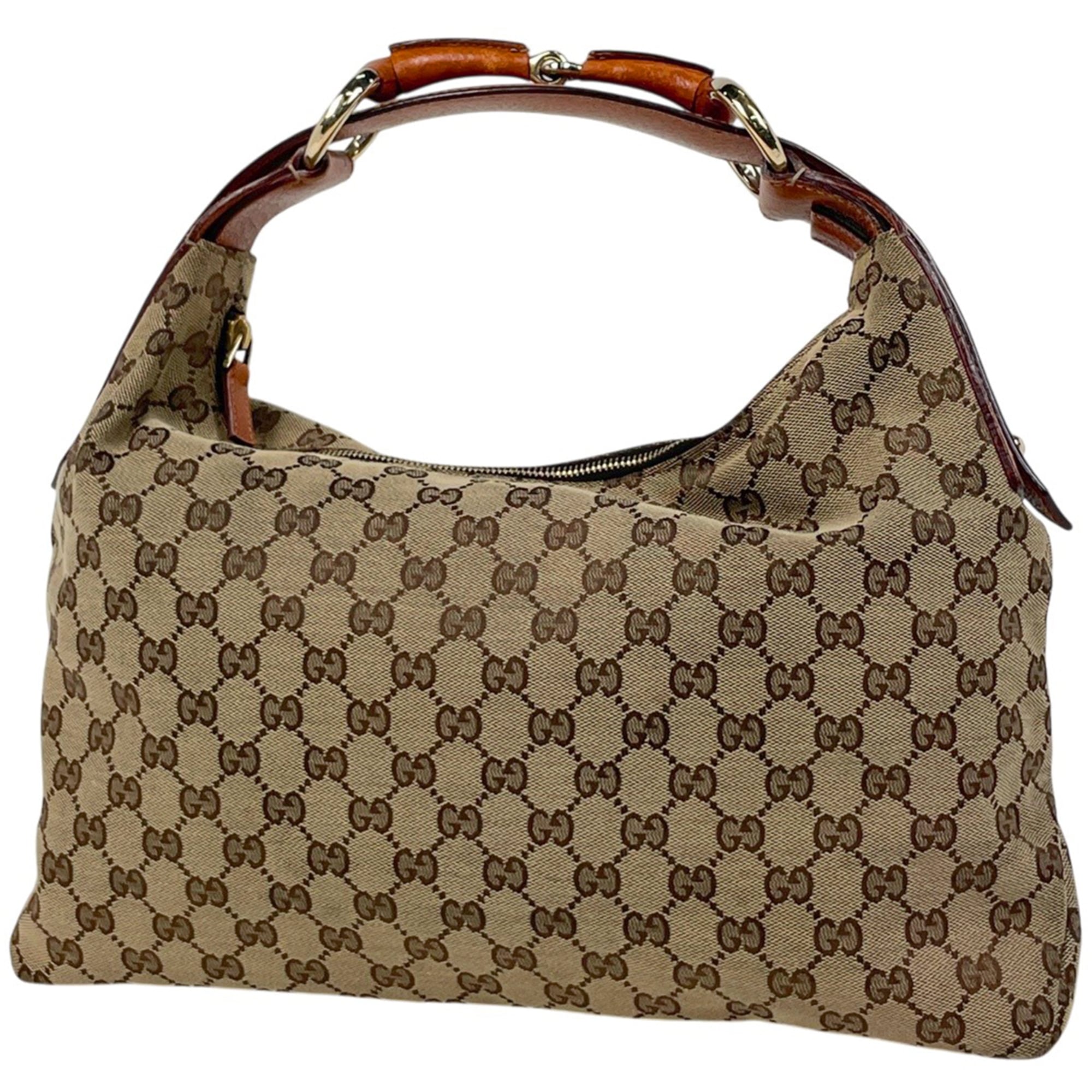 Gucci Brown Gg Canvas Handbag Shoulder Bag (Pre-Owned)