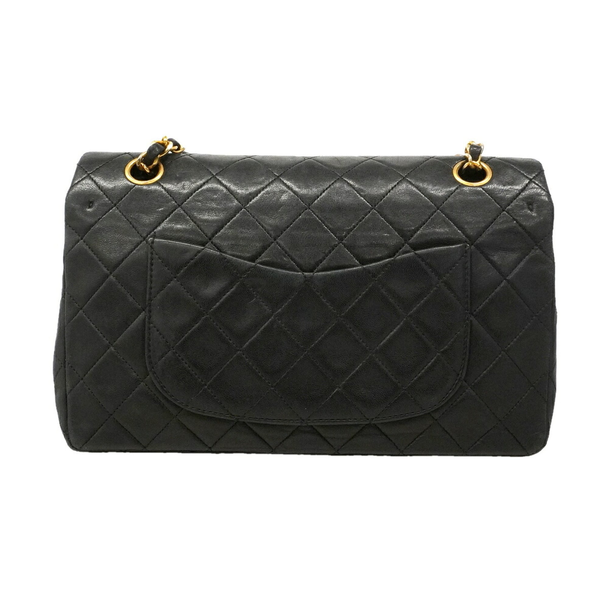 Chanel Black Leather Shoulder Bag (Pre-Owned)