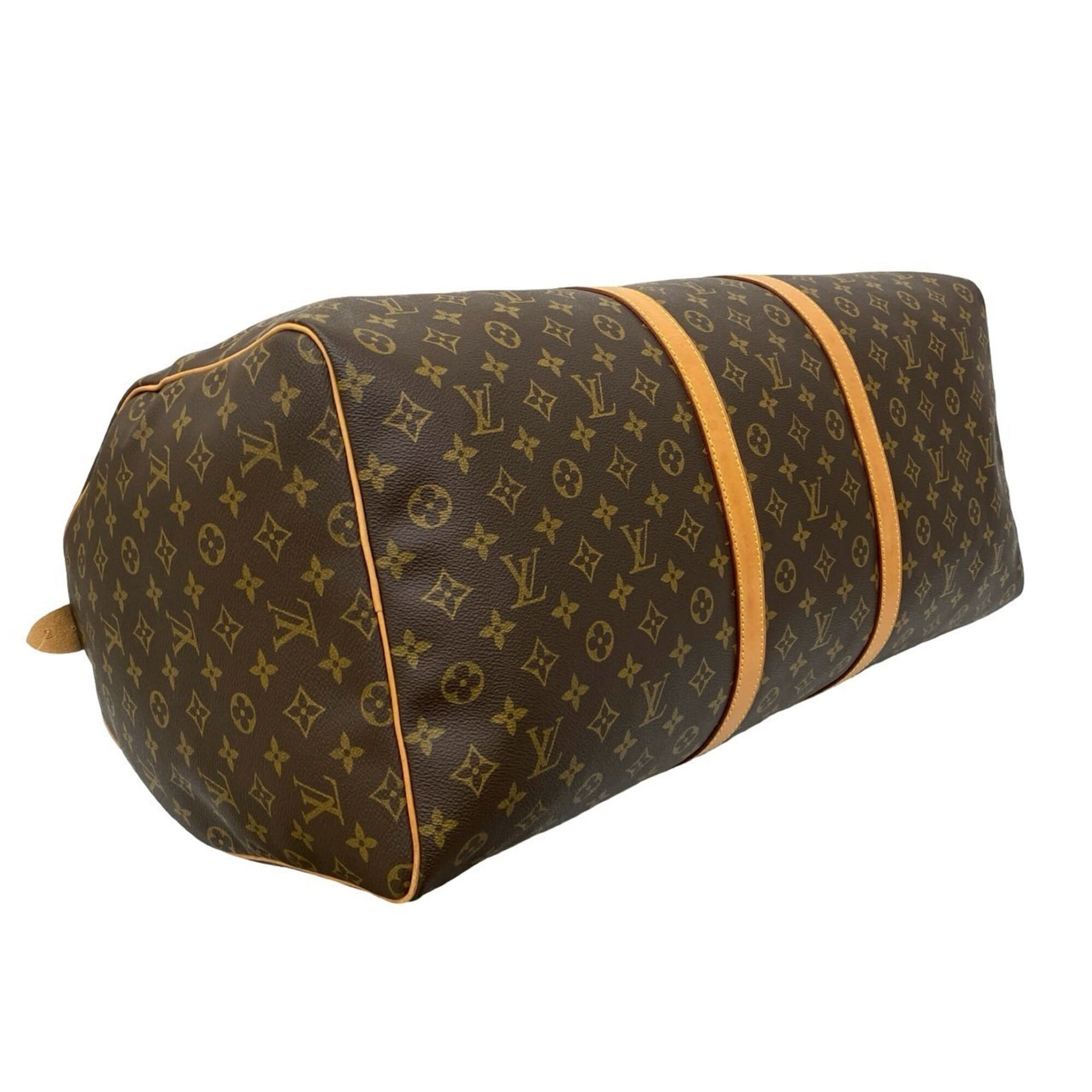 Louis Vuitton Brown Leather Pvc Boston Bag Handbag (Pre-Owned)