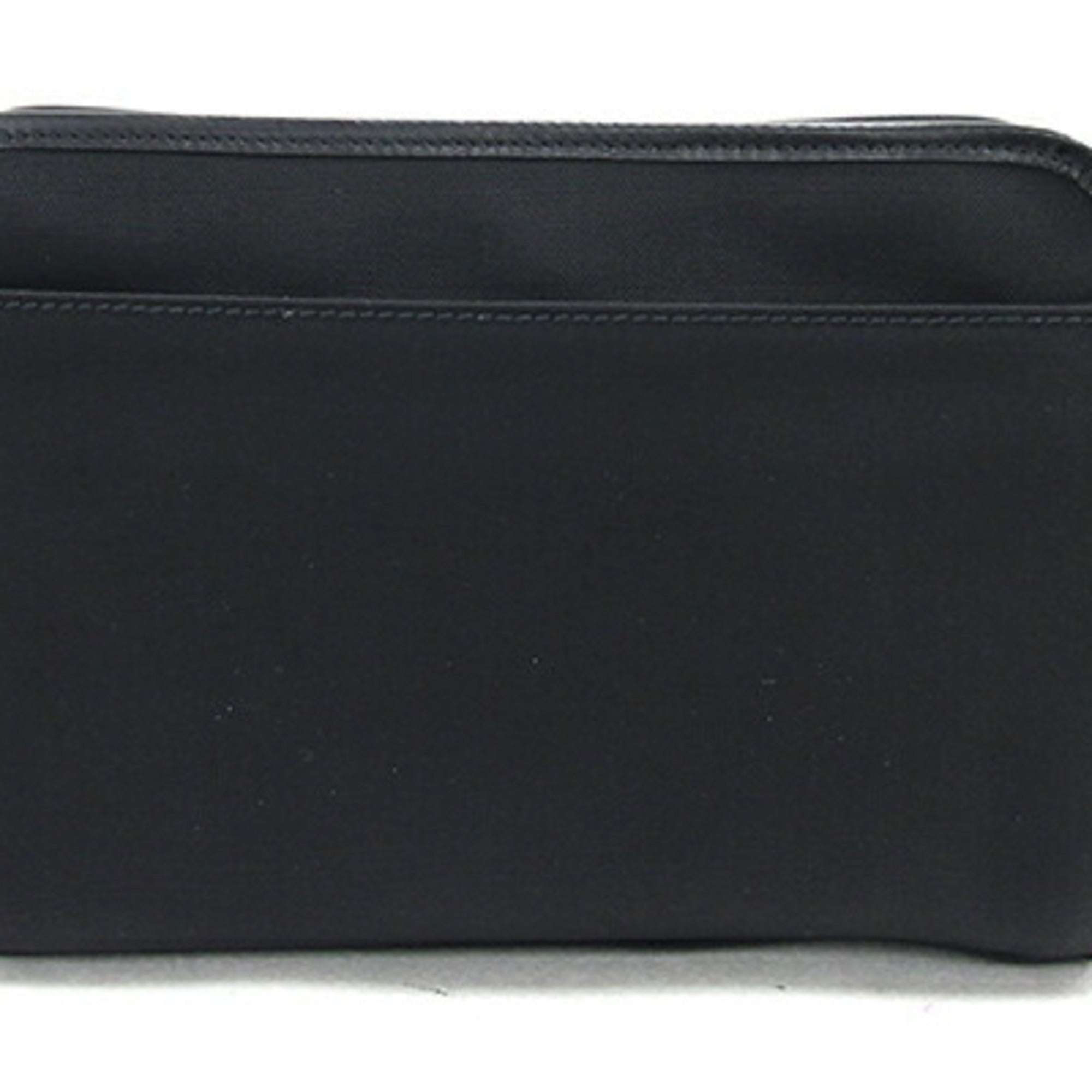 Gucci Black Nylon Canvas Leather Clutch Bag (Pre-Owned)