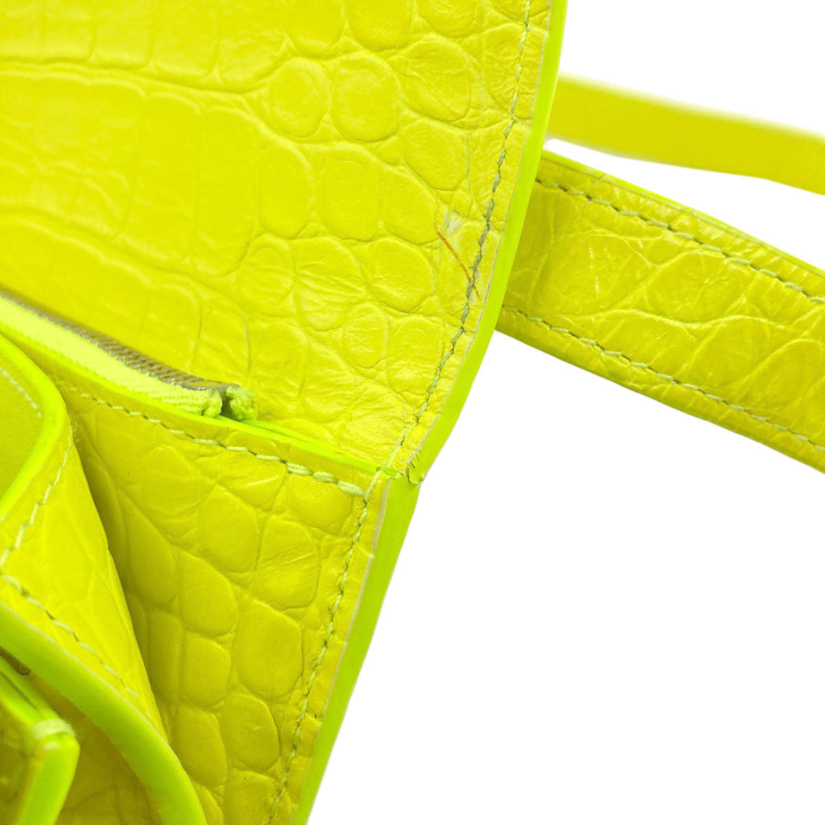 Balenciaga Yellow Leather Shoulder Bag (Pre-Owned)