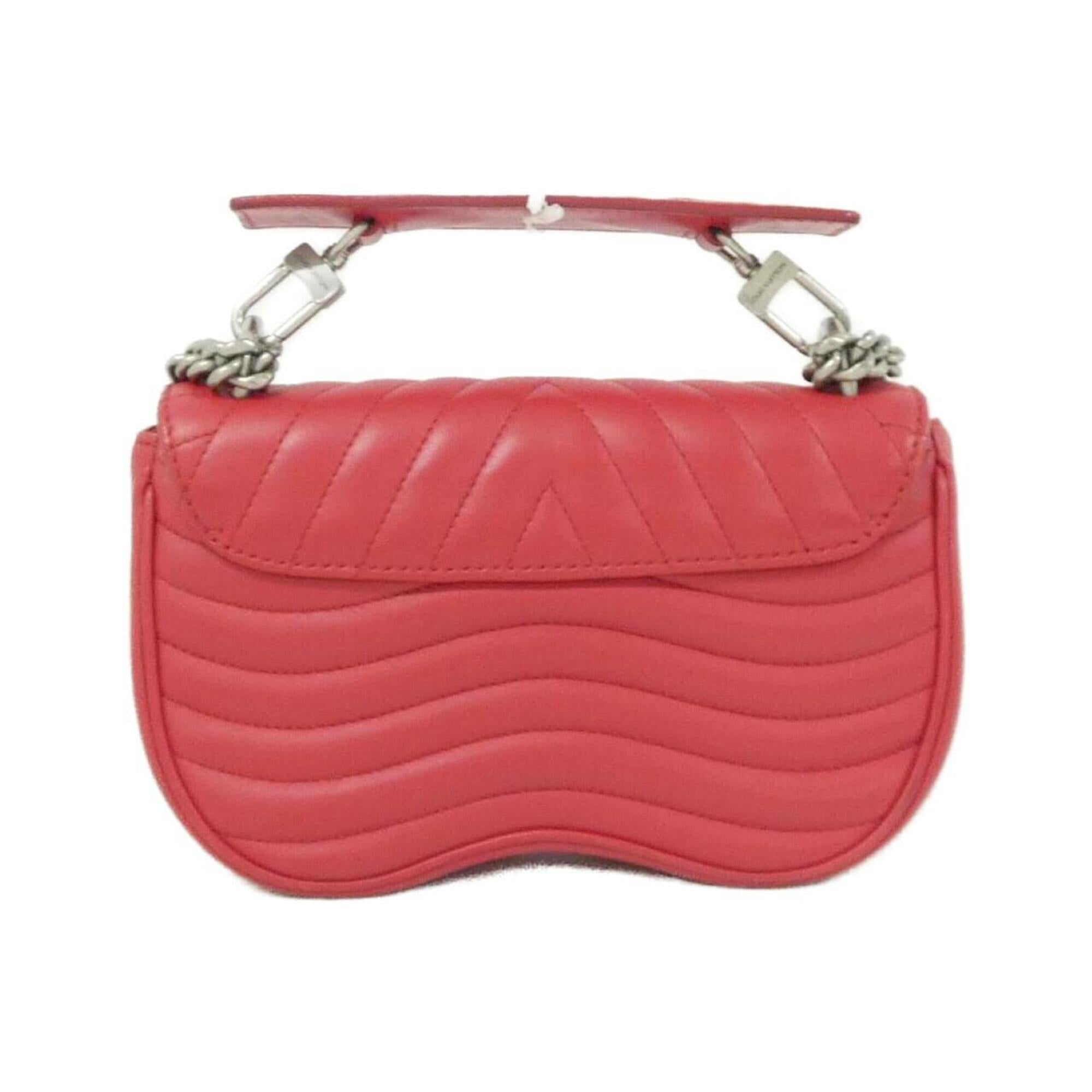 Louis Vuitton Rouge Leather Shoulder Bag (Pre-Owned)
