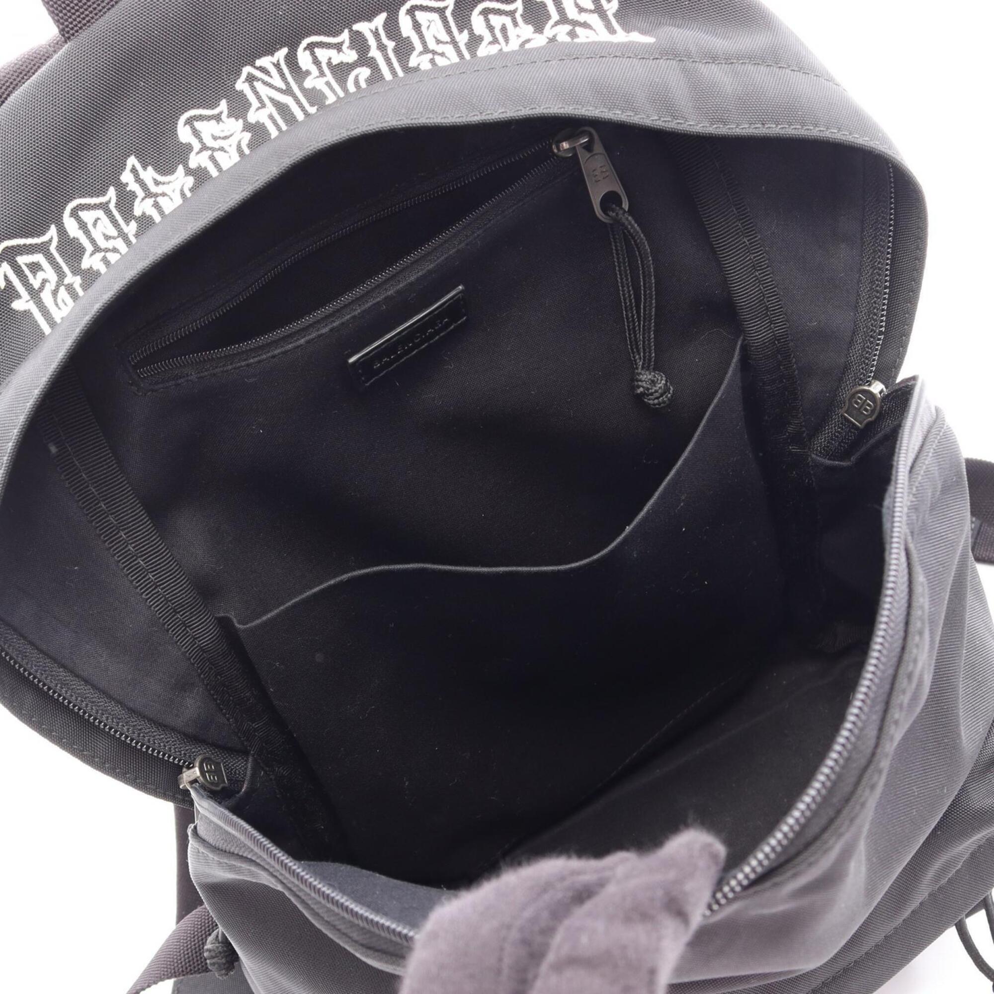 Balenciaga Black Nylon Backpack Handbag (Pre-Owned)
