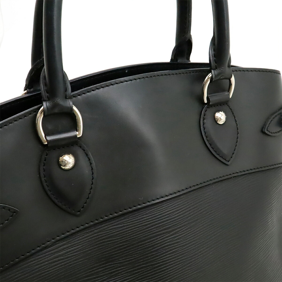 Louis Vuitton Noir Epi Leather Handbag Shoulder Bag Tote Bag (Pre-Owned)