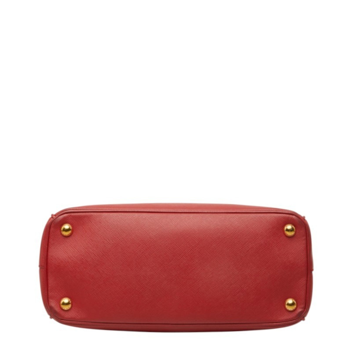 Prada Saffiano Red Color Leather Handbag Shoulder Bag (Pre-Owned)
