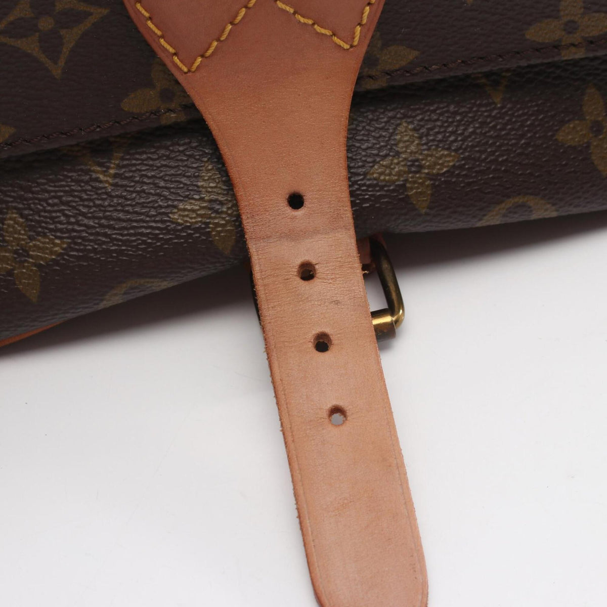 Louis Vuitton Brown Coated Canvas Pvc Monogram Leather Handbag Shoulder Bag (Pre-Owned)