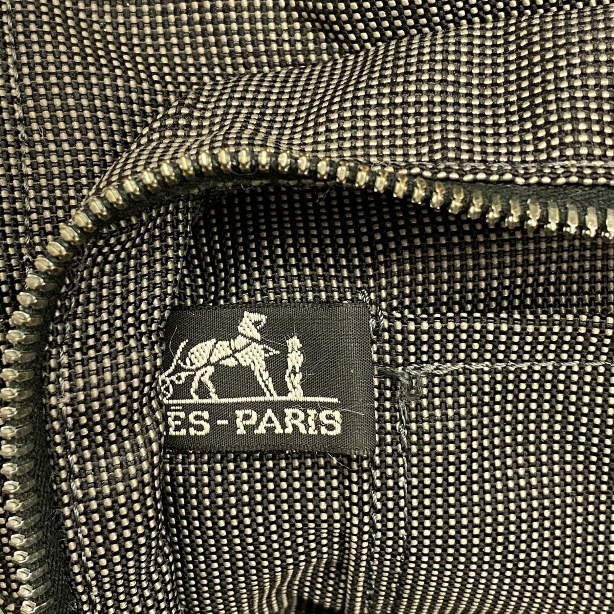 Hermes Gray Nylon Tote Bag (Pre-Owned)