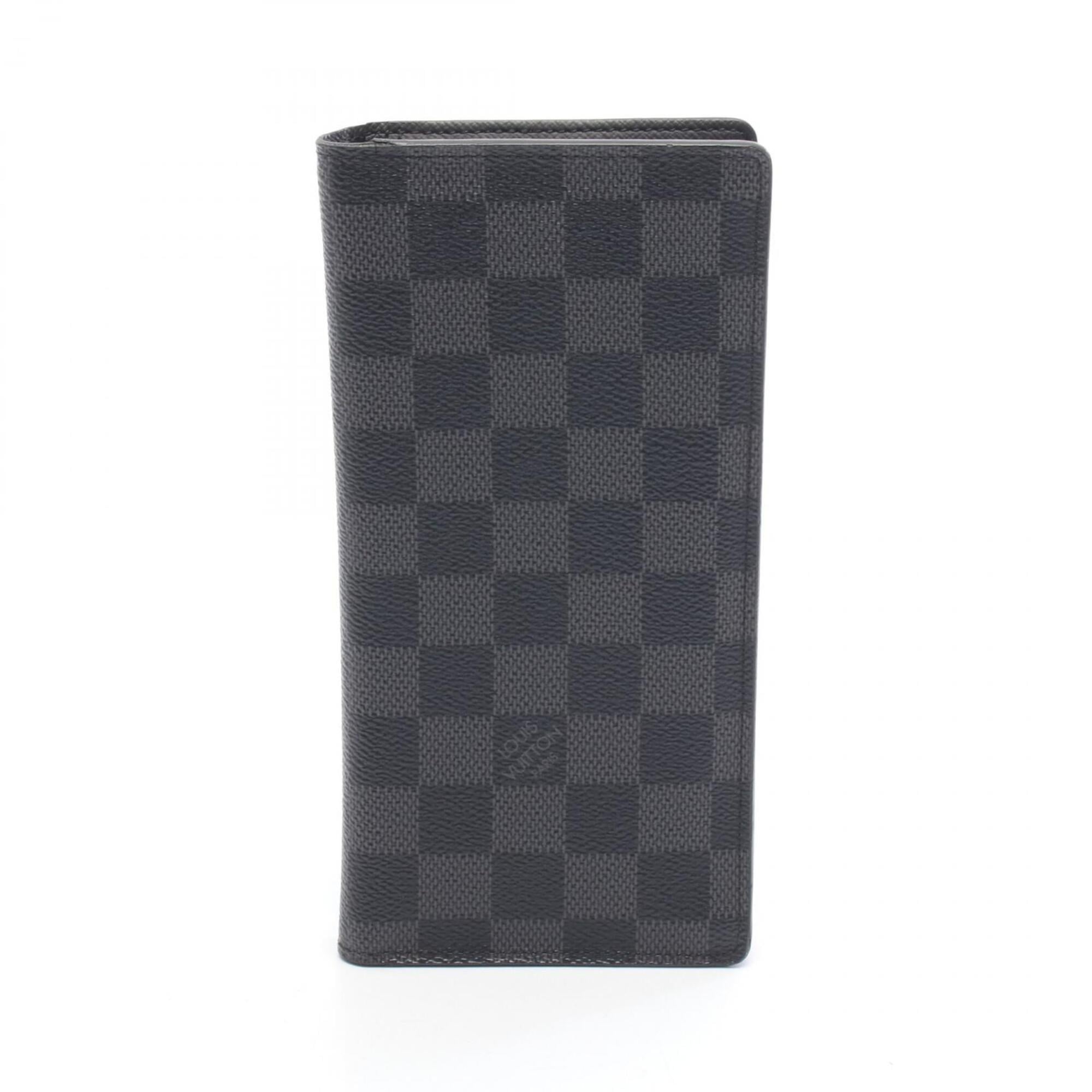 Louis Vuitton Black Pvc Leather Long Wallet (Bi-Fold) (Pre-Owned)