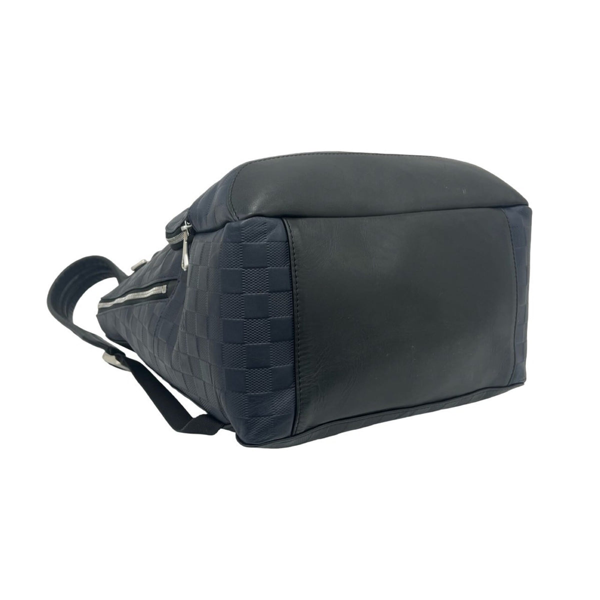 Louis Vuitton Black Navy Leather Backpack (Pre-Owned)
