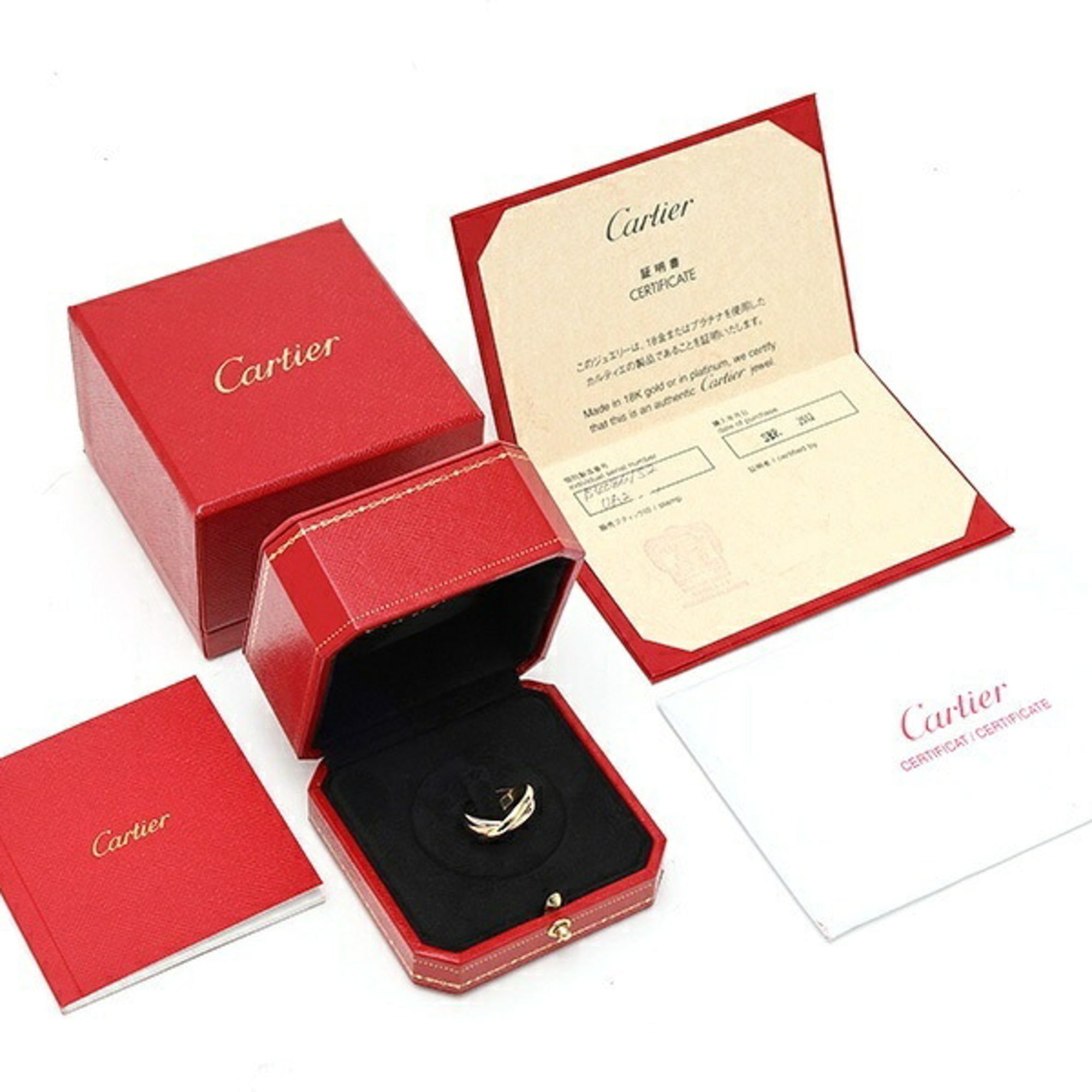 Cartier Pink Gold White Gold Yellow Gold Yellow Gold (18K) Pink Gold (18K) White Gold (18K) Band Ring (Pre-Owned)