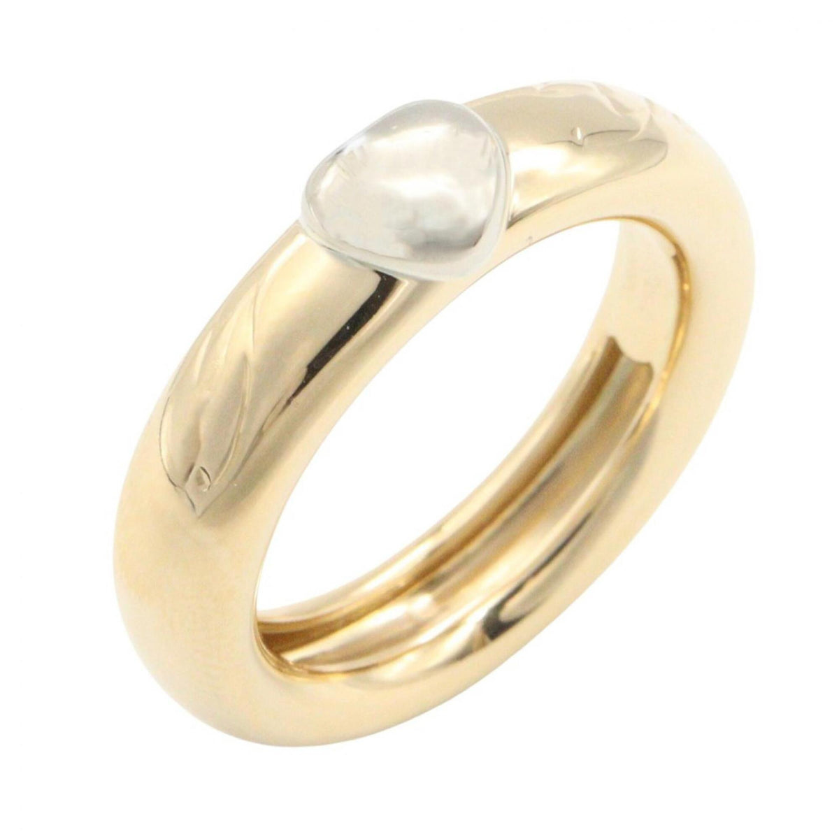 Tiffany Gold Silver Yellow Gold (18K) White Gold (18K) Band Ring (Pre-Owned)