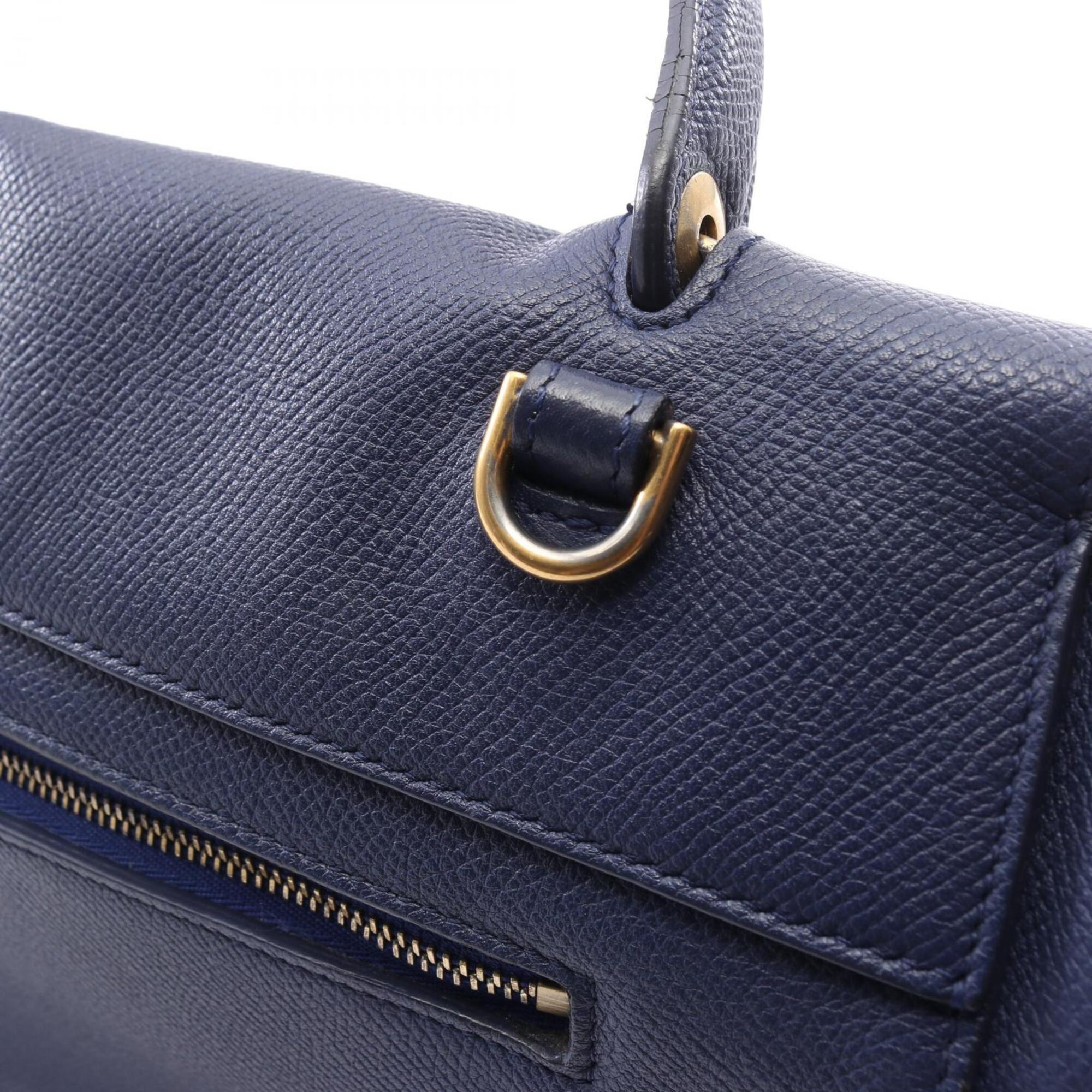 Celine Blue Leather Handbag (Pre-Owned)