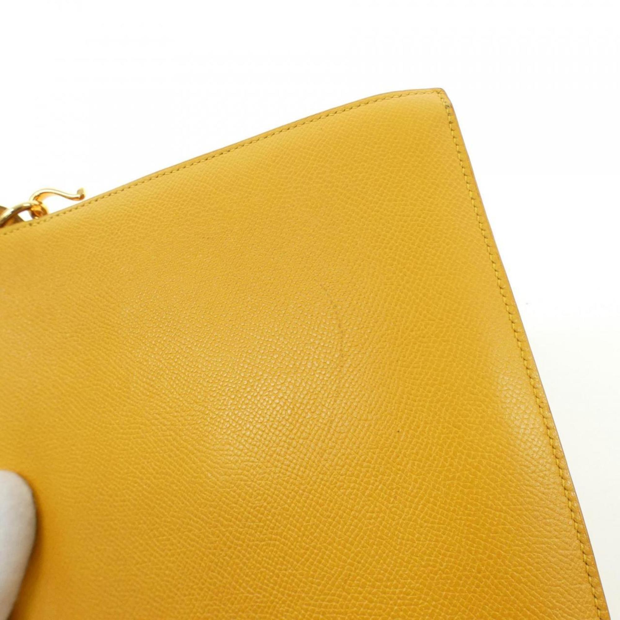 Hermes Jaune Courchevel Leather Shoulder Bag (Pre-Owned)