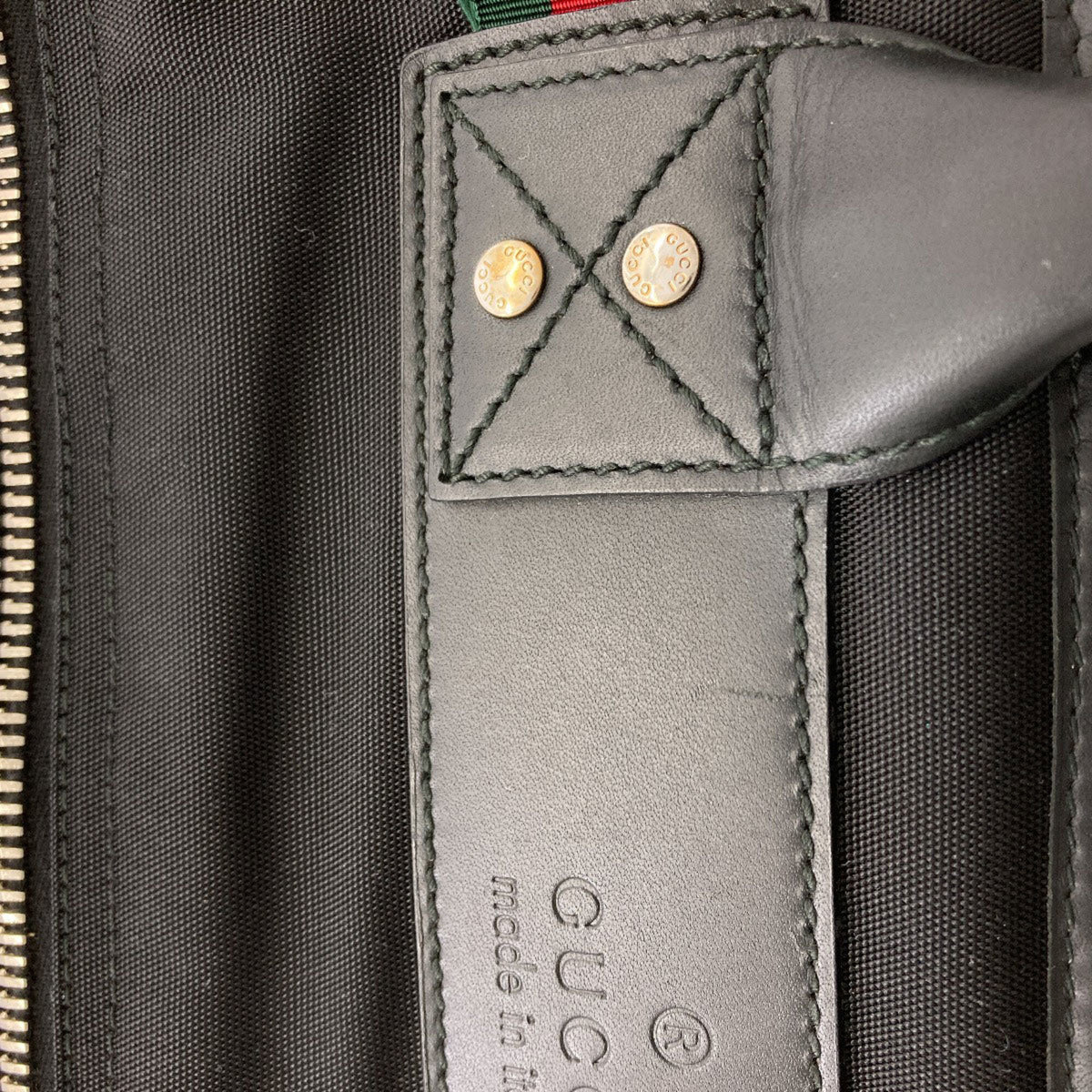 Gucci Black Canvas Boston Bag (Pre-Owned)