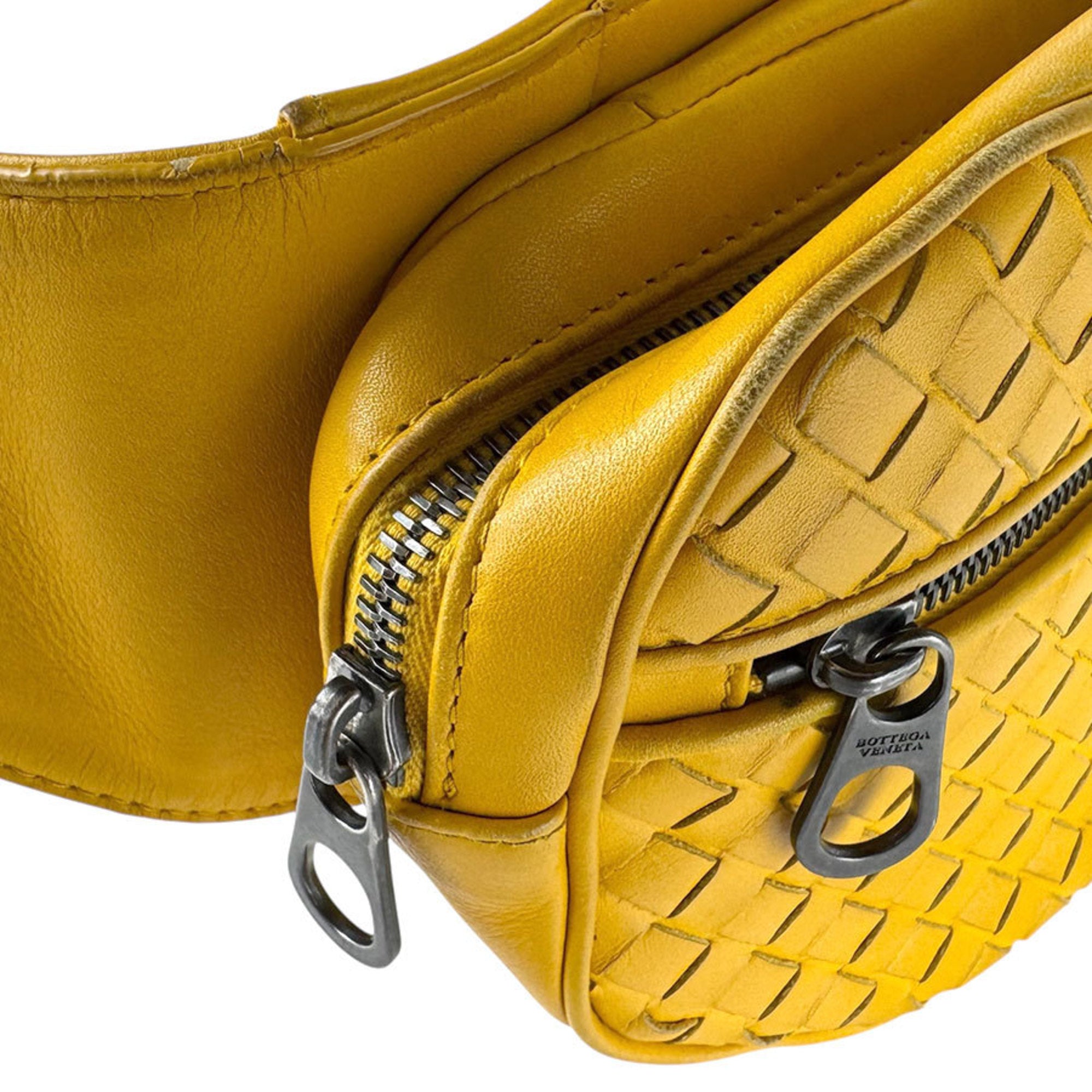 Bottega Veneta Yellow Leather Fanny Pack (Pre-Owned)