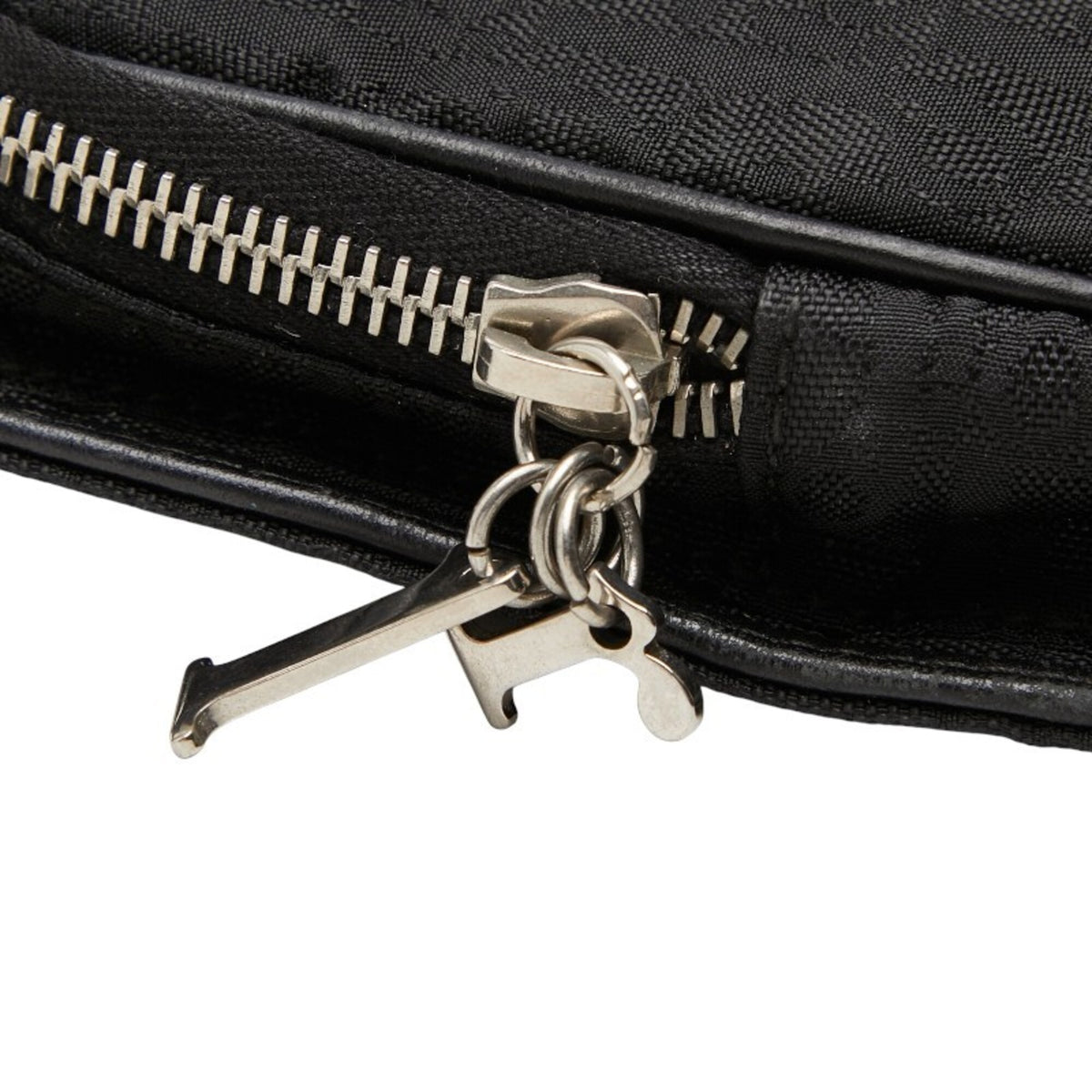 Christian Dior Black Canvas Leather Shoulder Bag (Pre-Owned)