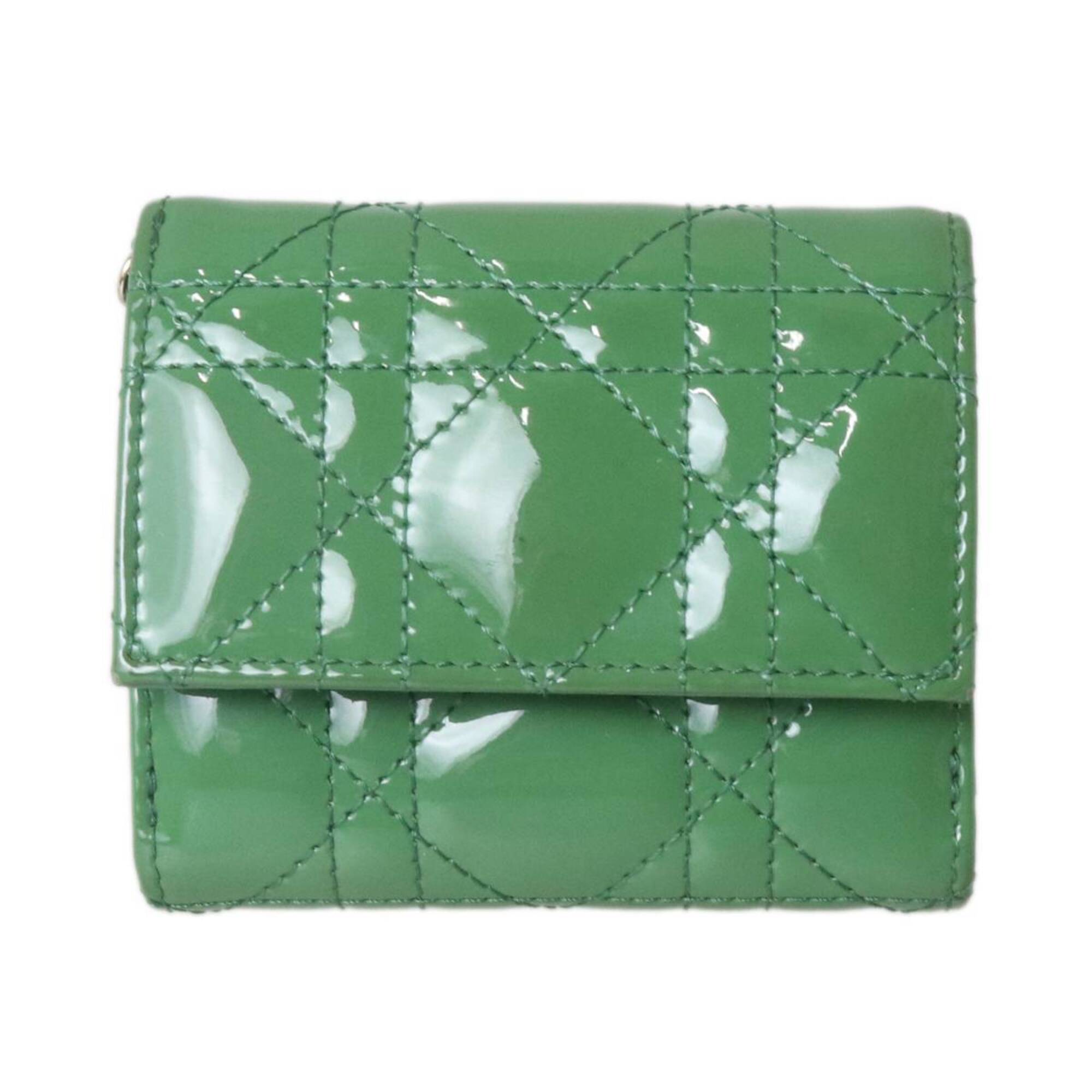 Christian Dior Green Wallet (Tri-Fold) (Pre-Owned)