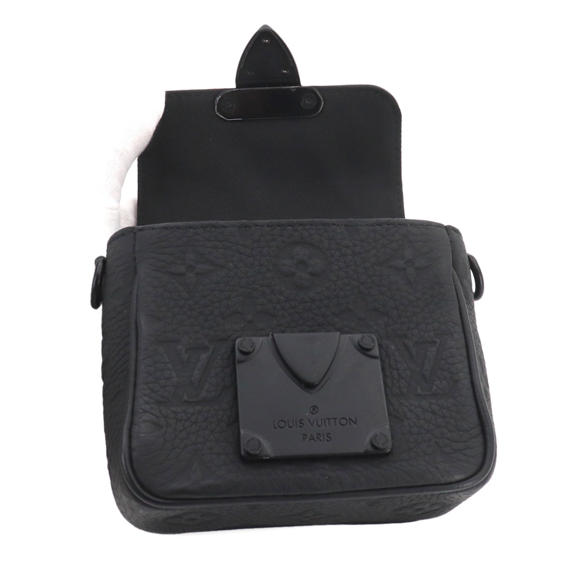 Louis Vuitton Black Monogram Empreinte Handbag Shoulder Bag (Pre-Owned)
