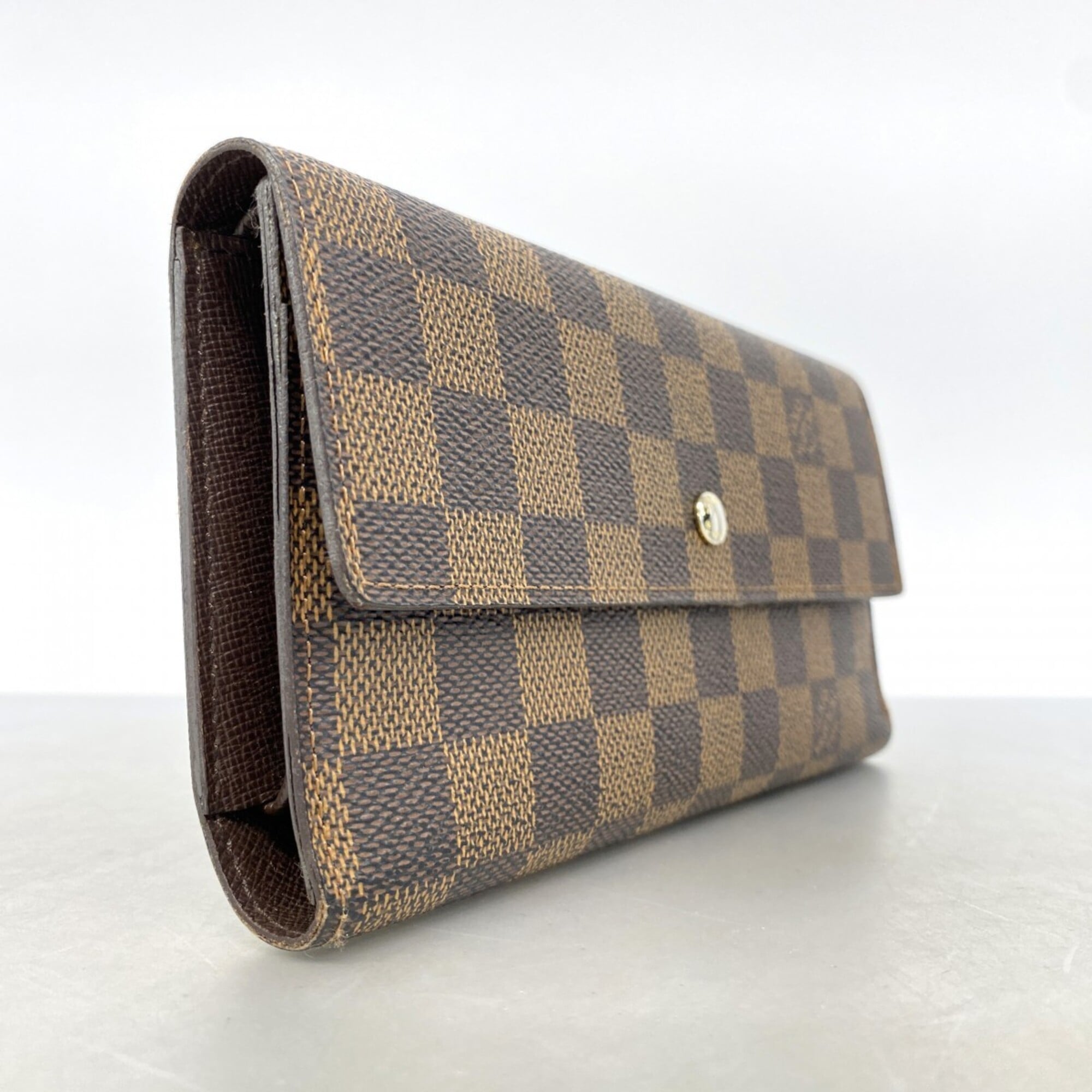 Louis Vuitton Ebene Long Wallet (Tri-Fold) (Pre-Owned)