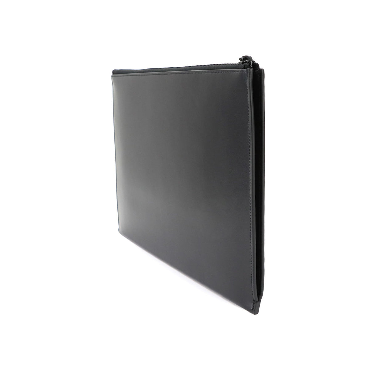 Saint Laurent Black Leather Clutch Bag Handbag (Pre-Owned)