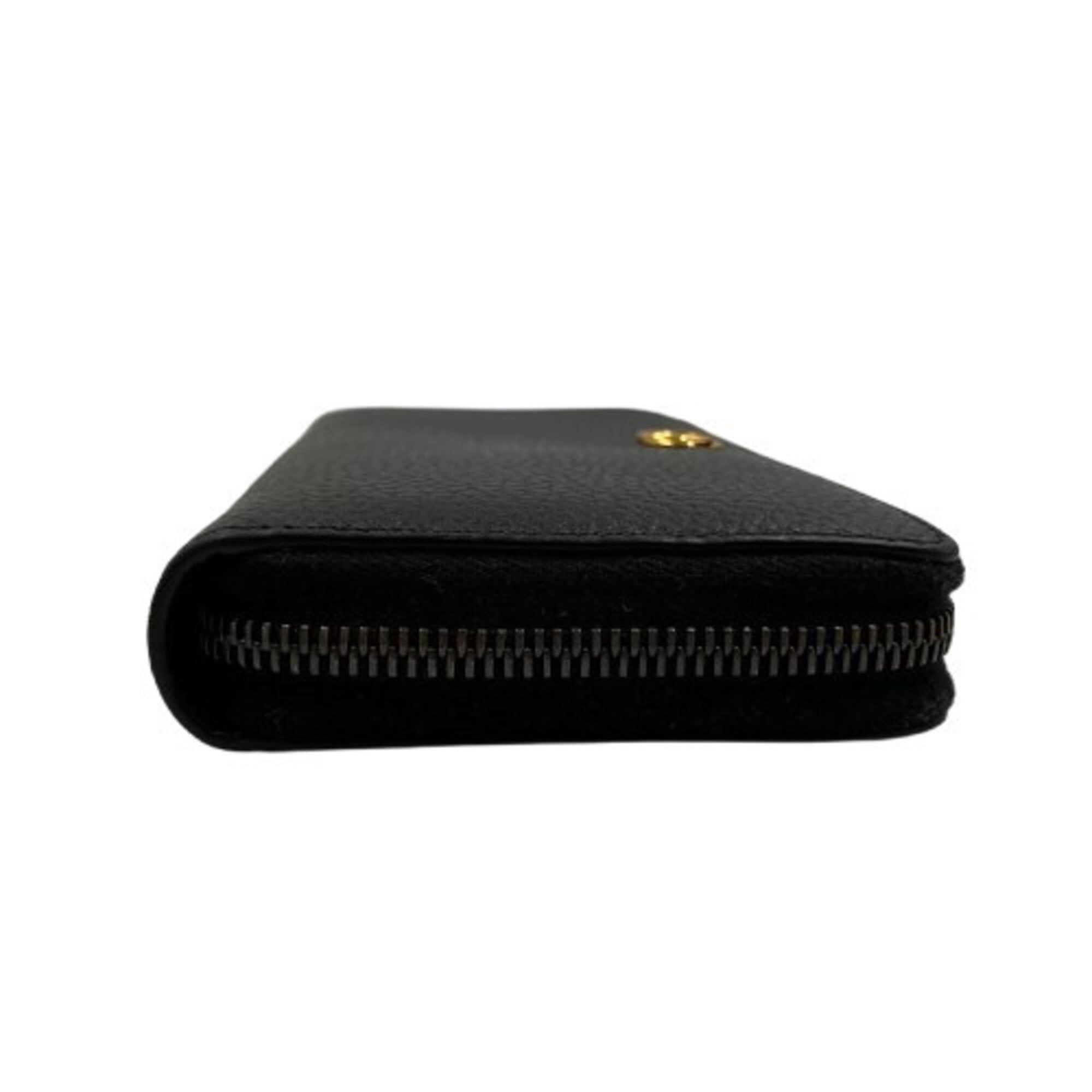 Gucci Bamboo Black Long Wallet (Bi-Fold) (Pre-Owned)