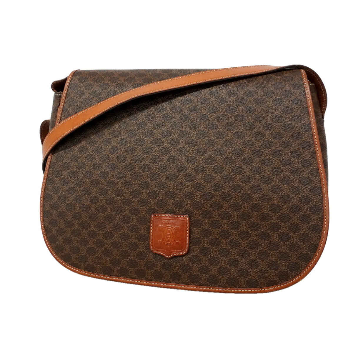 Celine Brown Pvc Shoulder Bag (Pre-Owned)