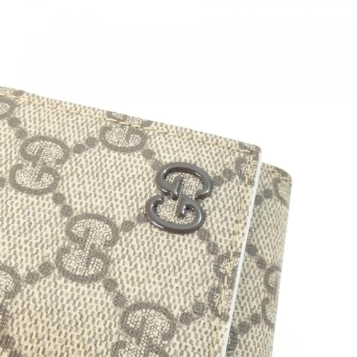 Gucci Beige Ivory Gg Supreme Wallet (Tri-Fold) (Pre-Owned)