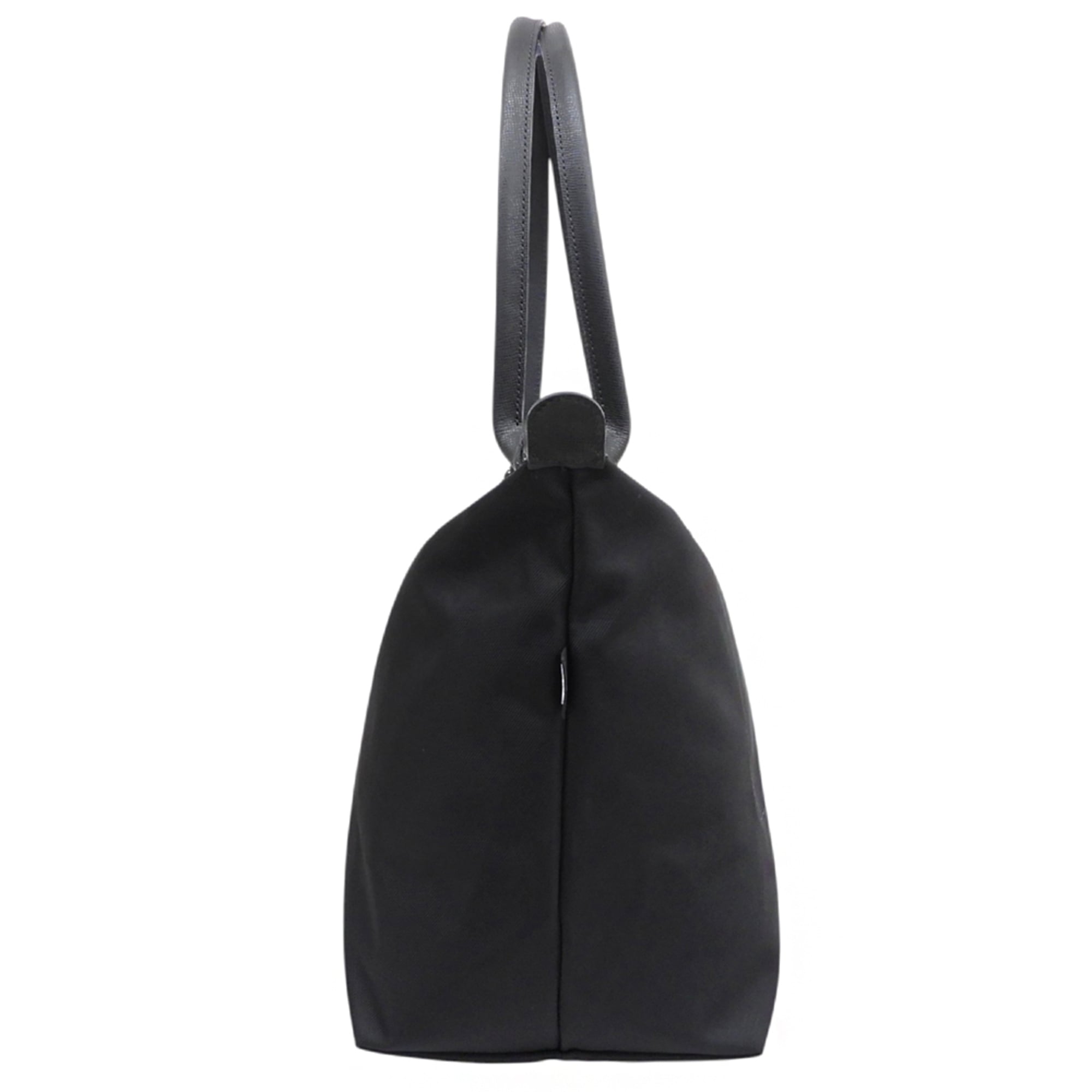 Longchamp Black Nylon Handbag Shoulder Bag (Pre-Owned)