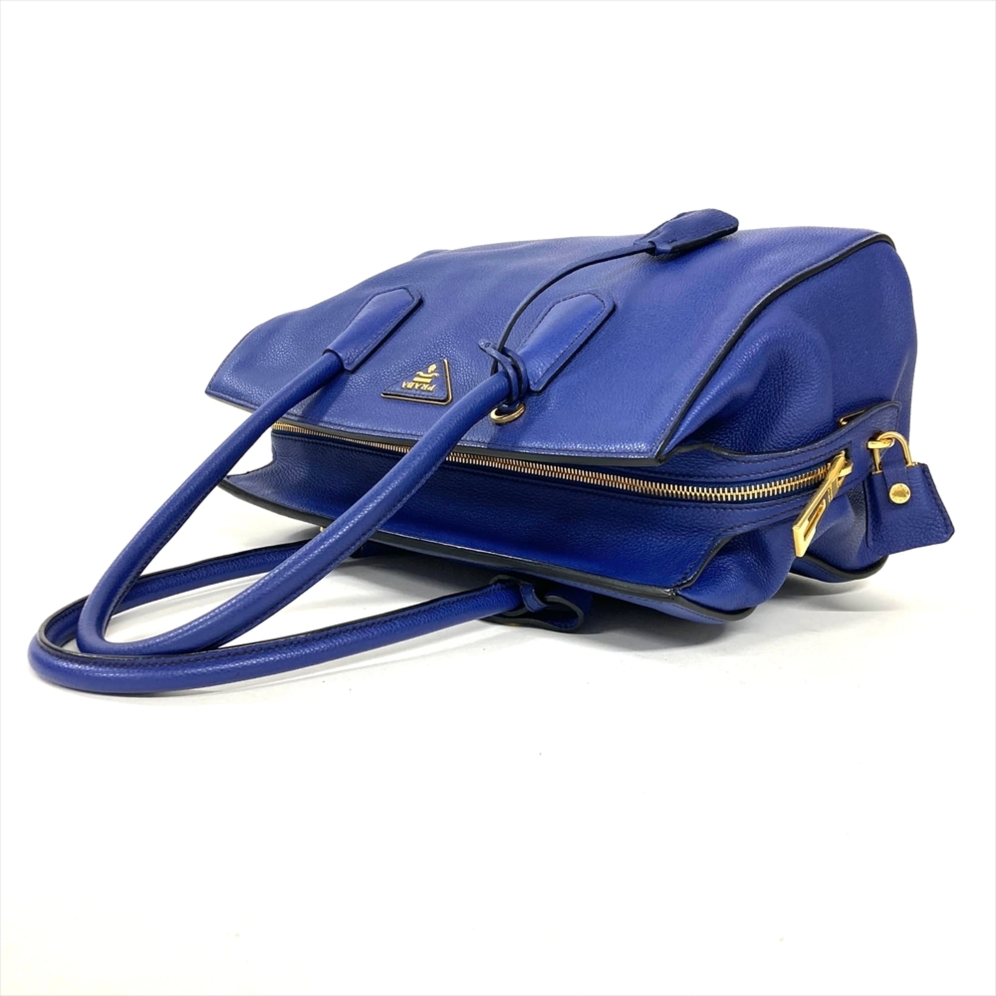 Prada Blue Leather Handbag (Pre-Owned)