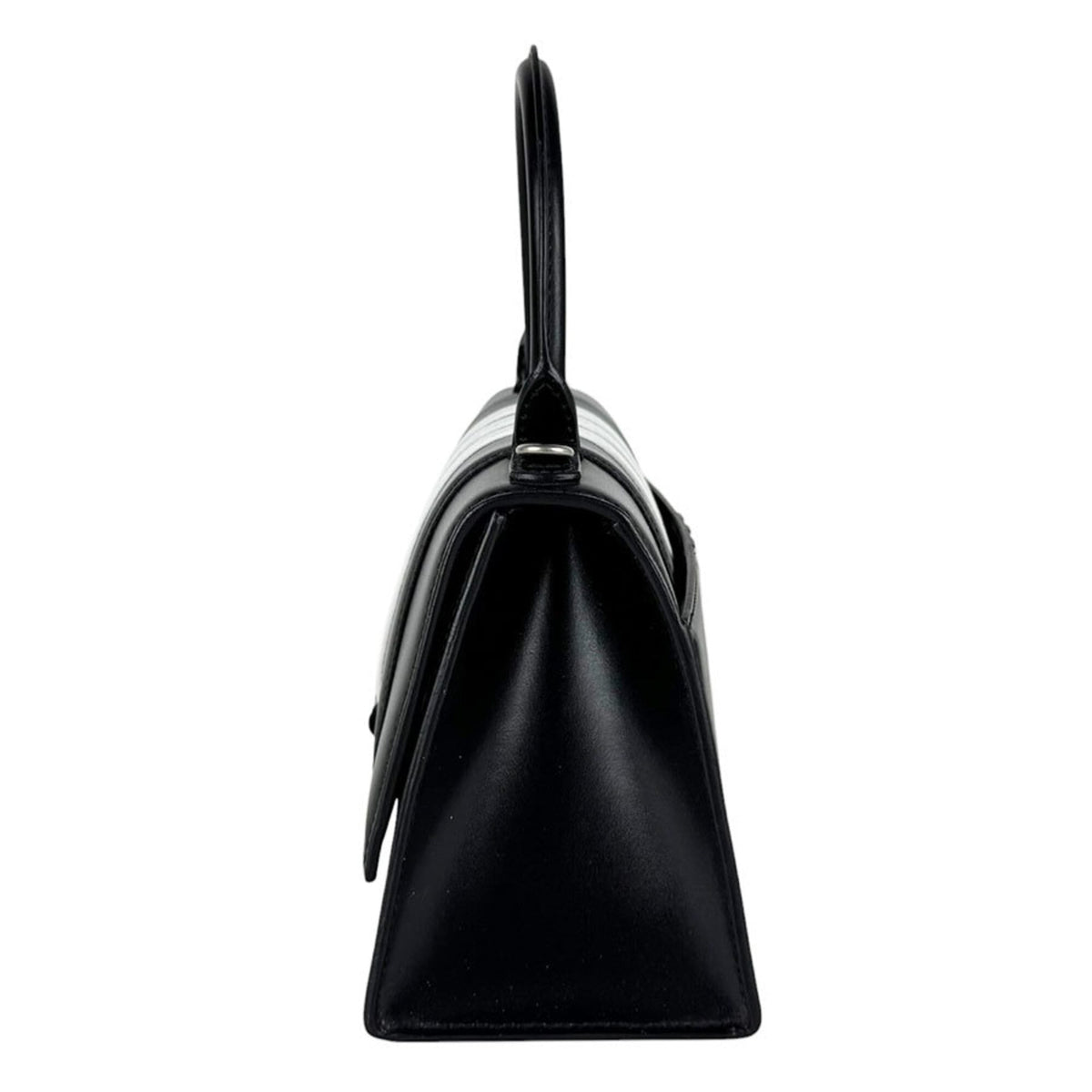 Balenciaga Black White Leather Handbag Shoulder Bag (Pre-Owned)