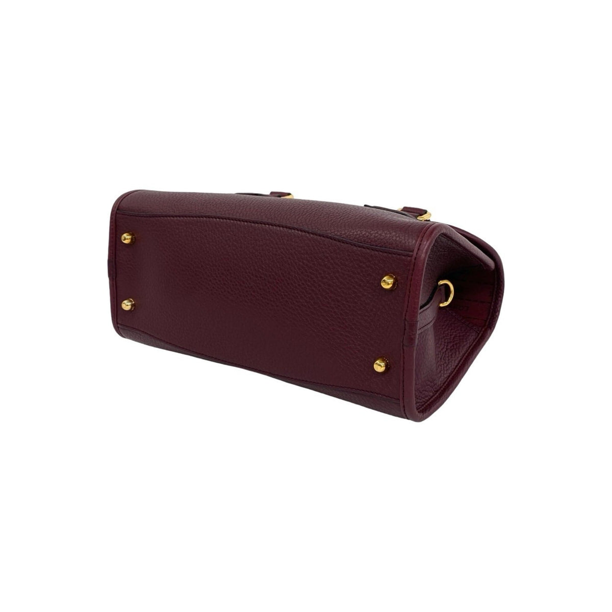 Loewe Bordeaux Wine Leather Handbag Shoulder Bag Tote Bag (Pre-Owned)