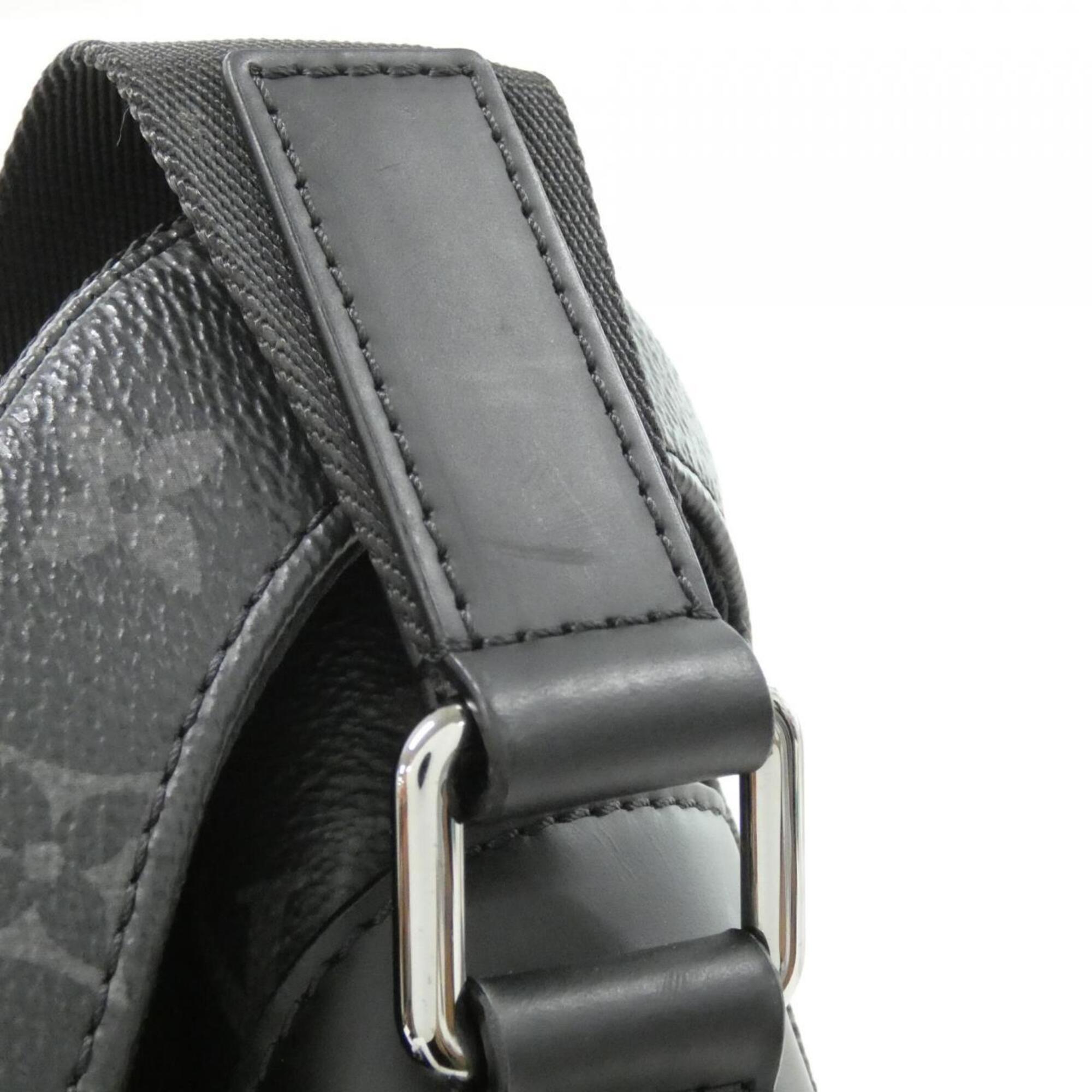 Louis Vuitton Black Coated Canvas Shoulder Bag (Pre-Owned)