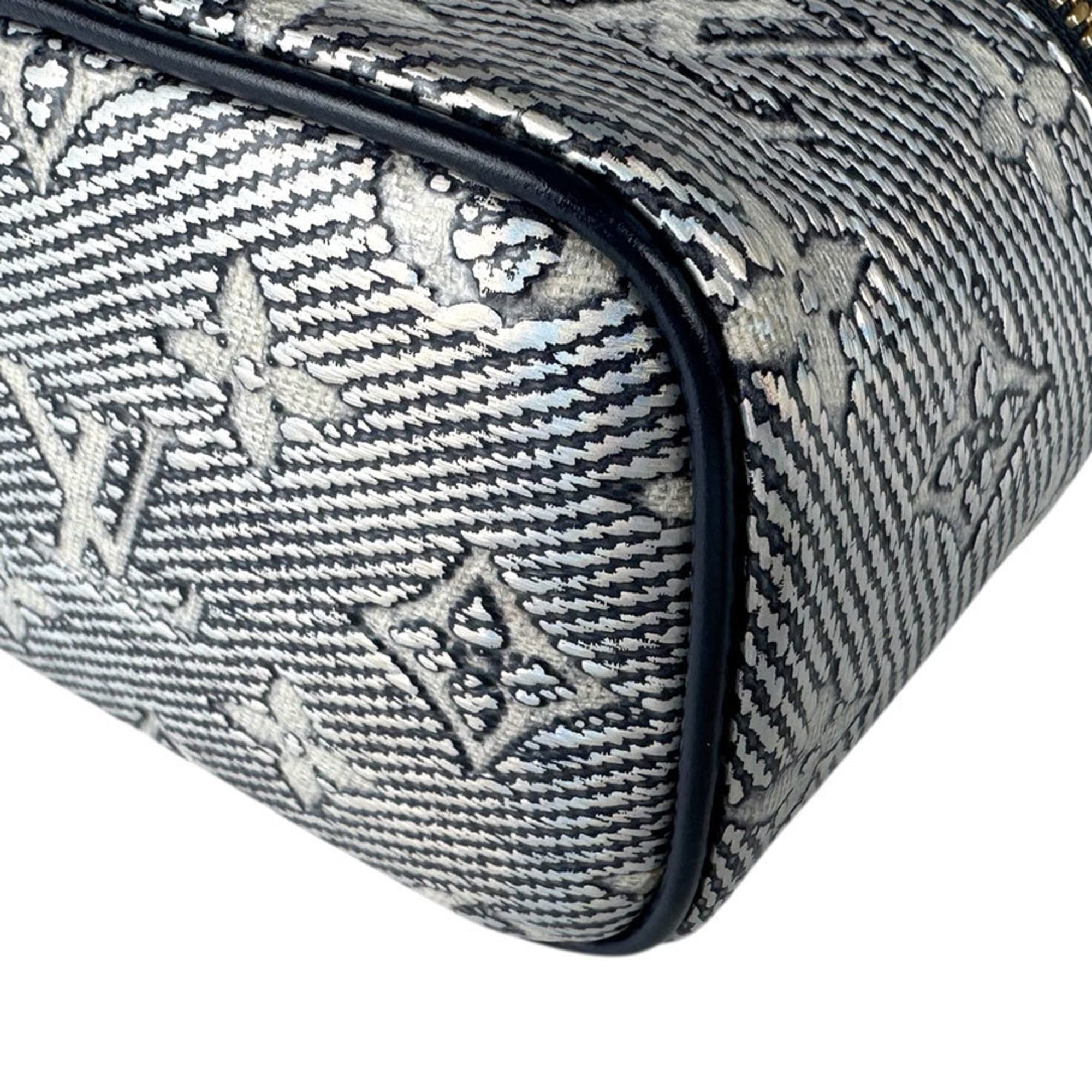 Louis Vuitton Navy Coated Canvas Shoulder Bag (Pre-Owned)