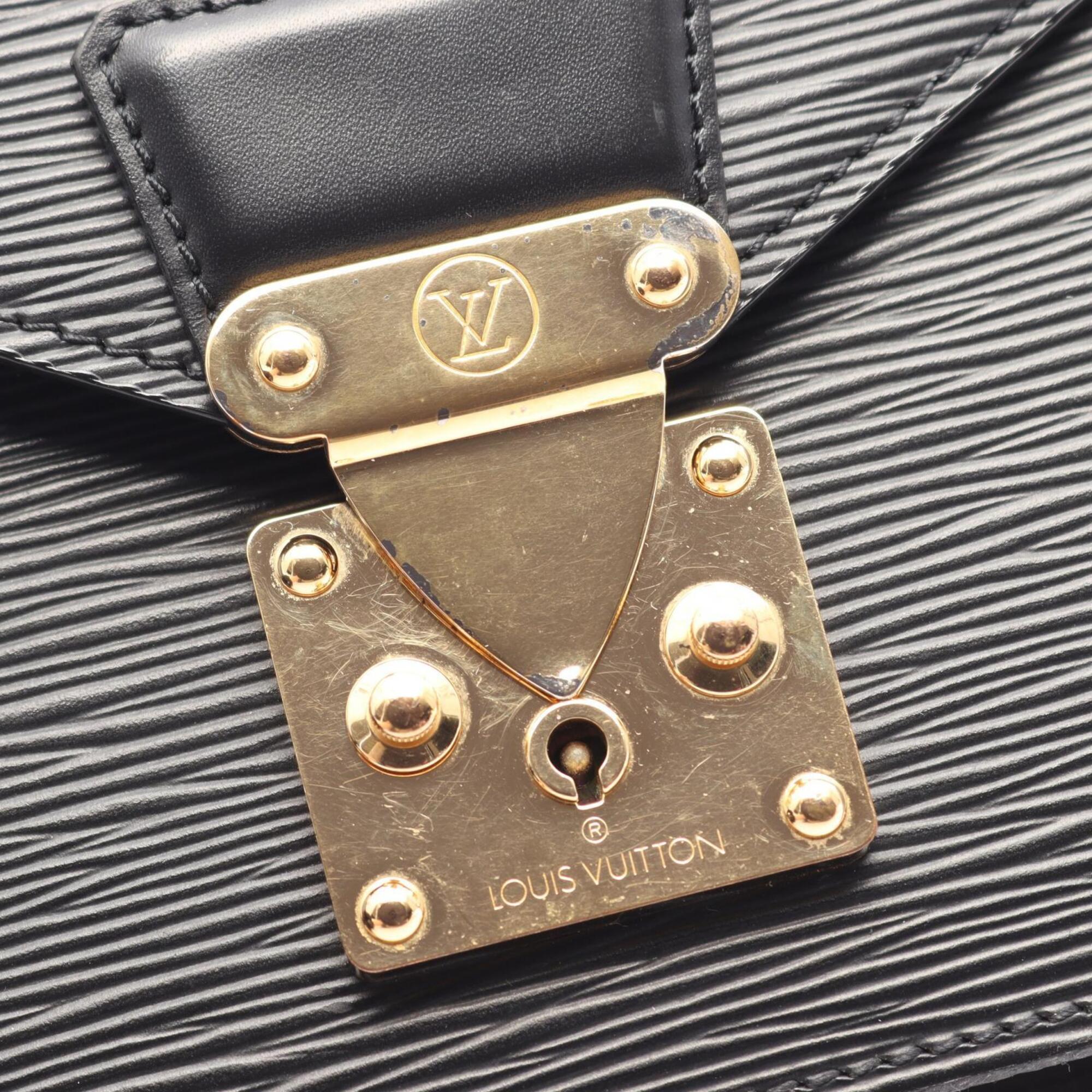 Louis Vuitton Black Noir Epi Leather Clutch Bag Handbag (Pre-Owned)