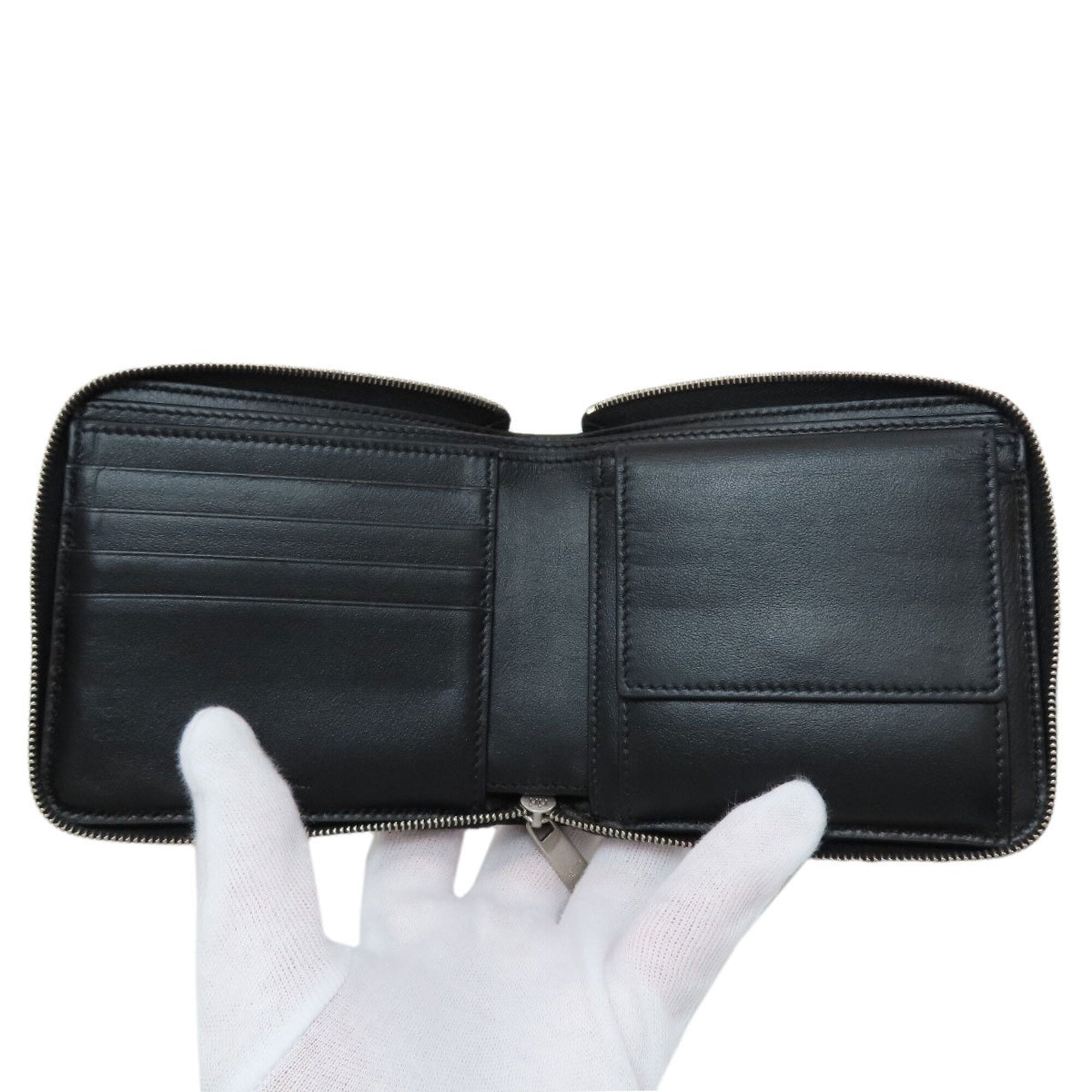 Celine Black Leather Wallet (Bi-Fold) (Pre-Owned)