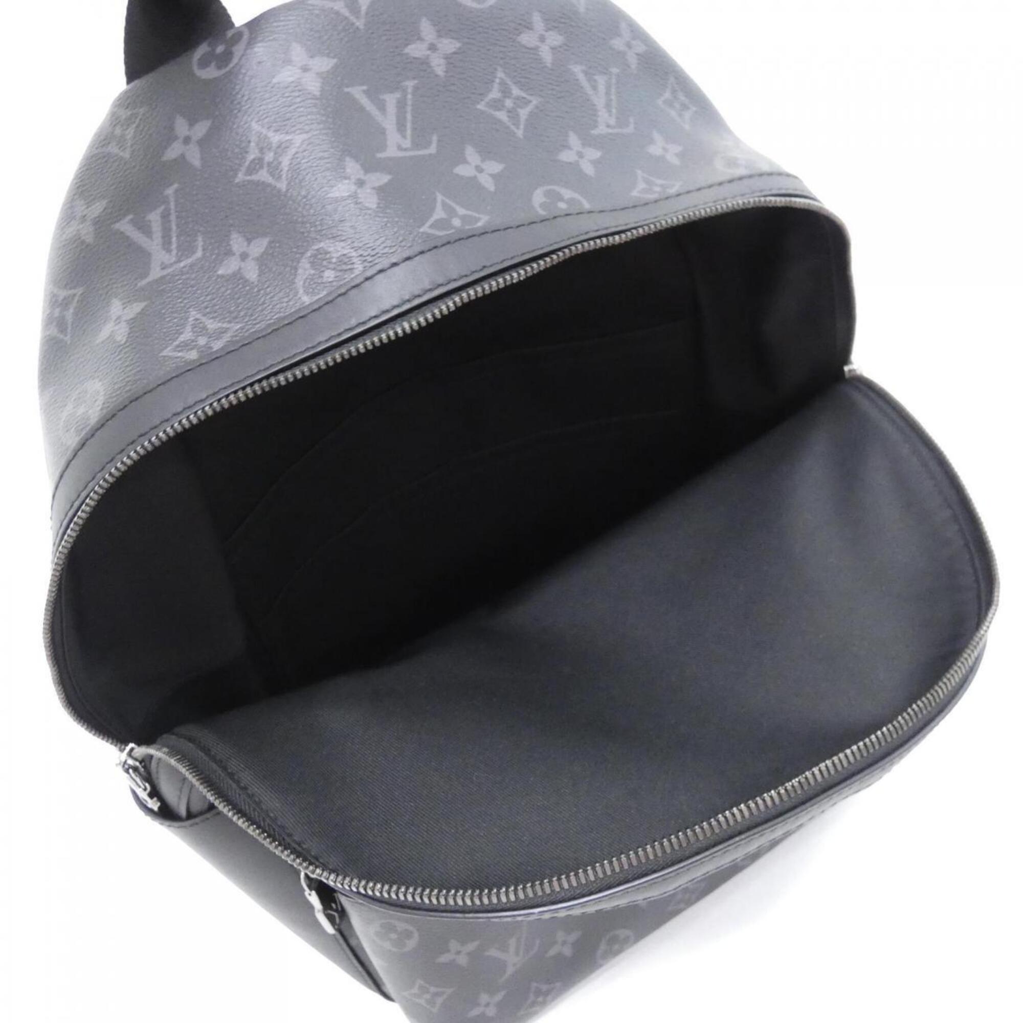 Louis Vuitton Black Coated Canvas Backpack (Pre-Owned)