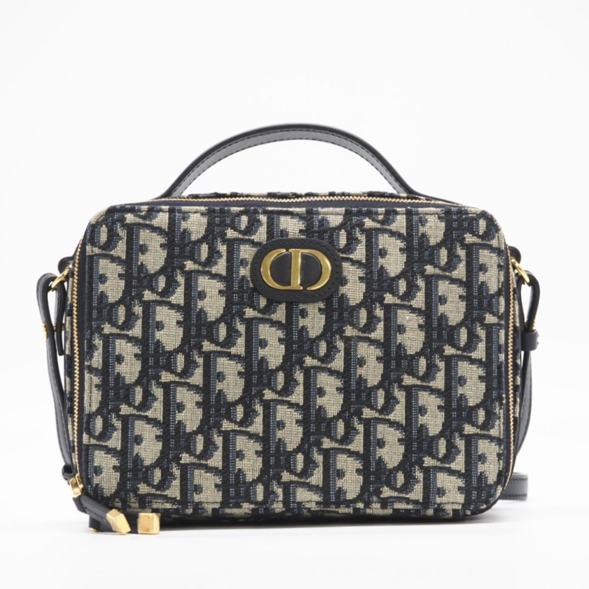 Christian Louboutin Navy Canvas Shoulder Bag (Pre-Owned)