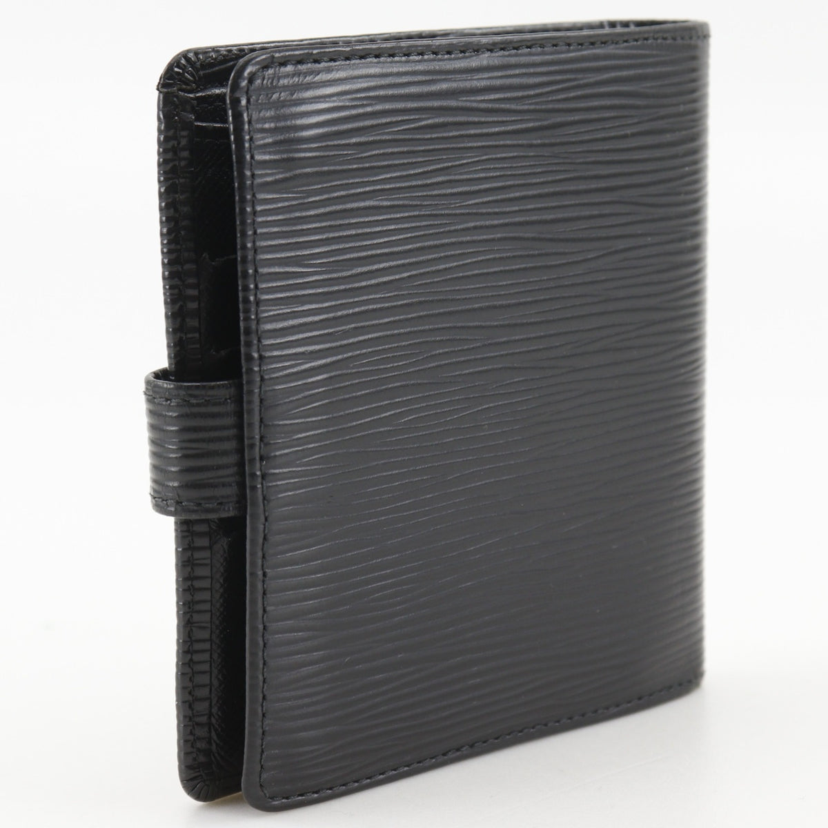 Louis Vuitton Black Noir Epi Leather Wallet (Bi-Fold) (Pre-Owned)