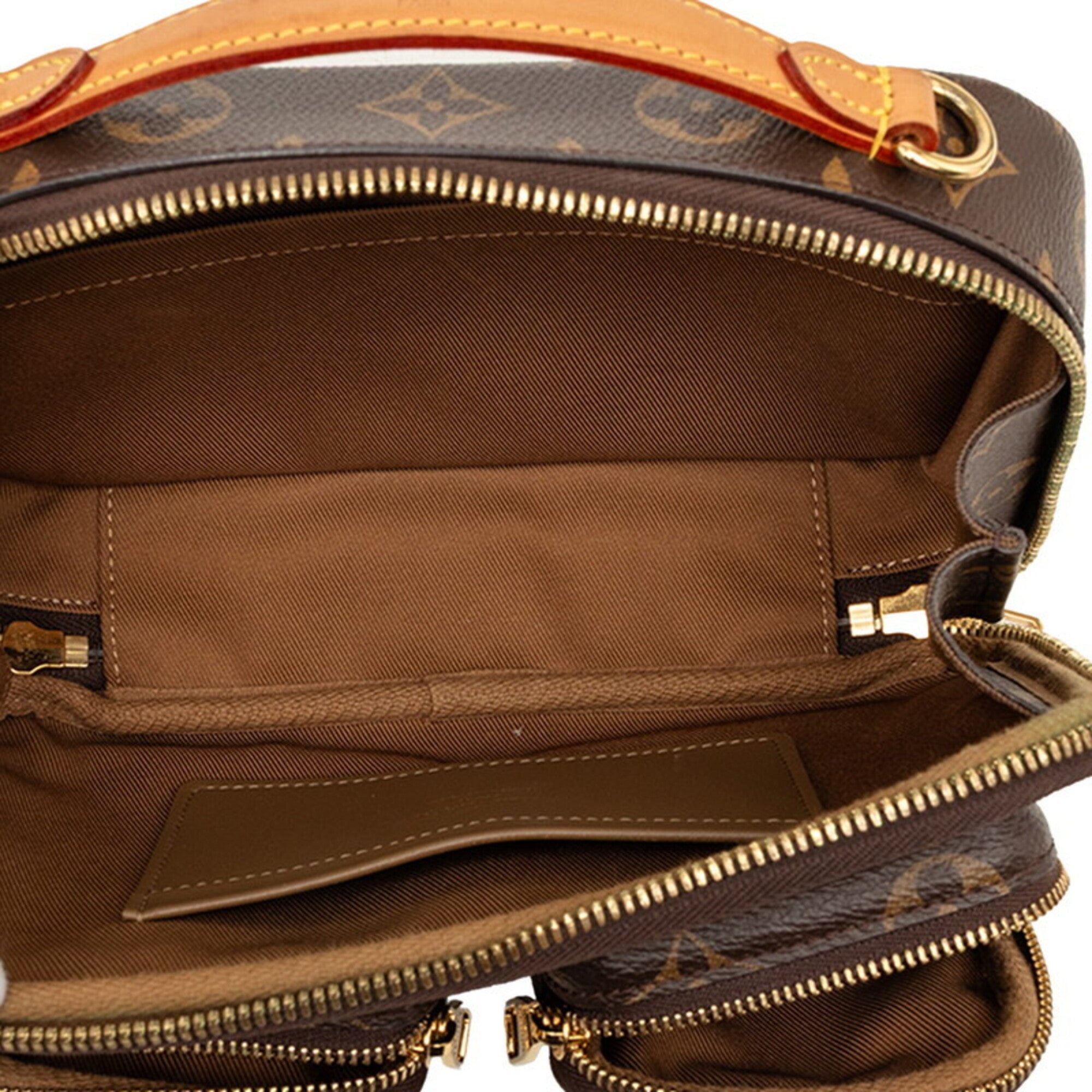 Louis Vuitton Brown Pvc Leather Handbag Shoulder Bag (Pre-Owned)