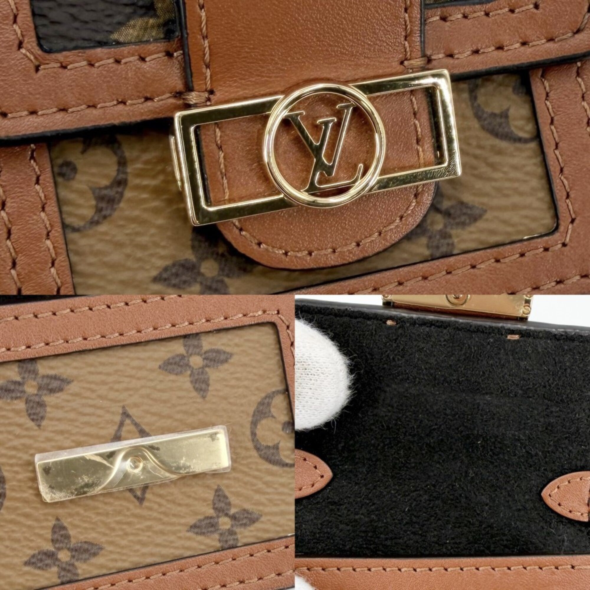 Louis Vuitton Brown Monogram Reverse Shoulder Bag (Pre-Owned)