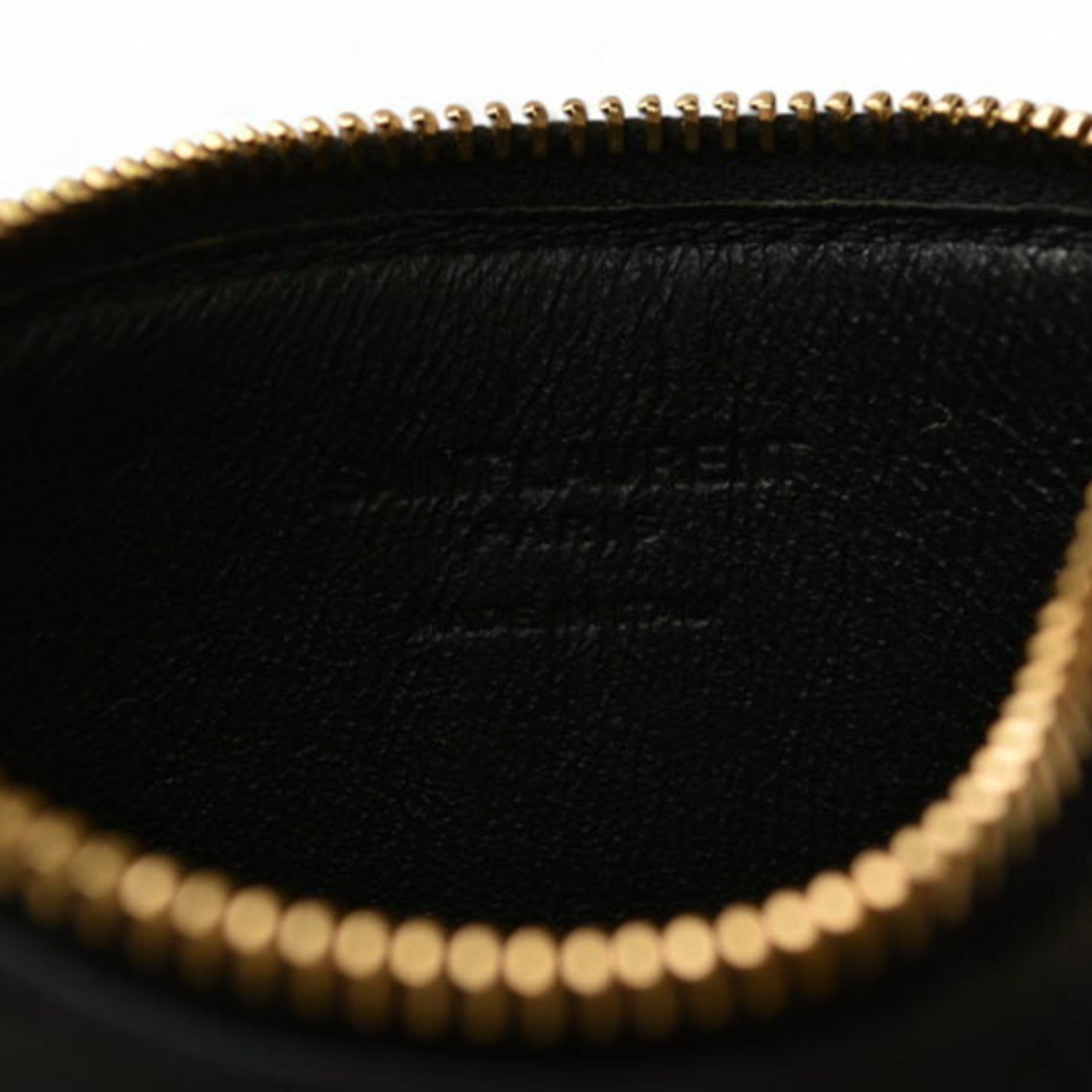 Yves Saint Laurent Black Leather Card Wallet (Pre-Owned)