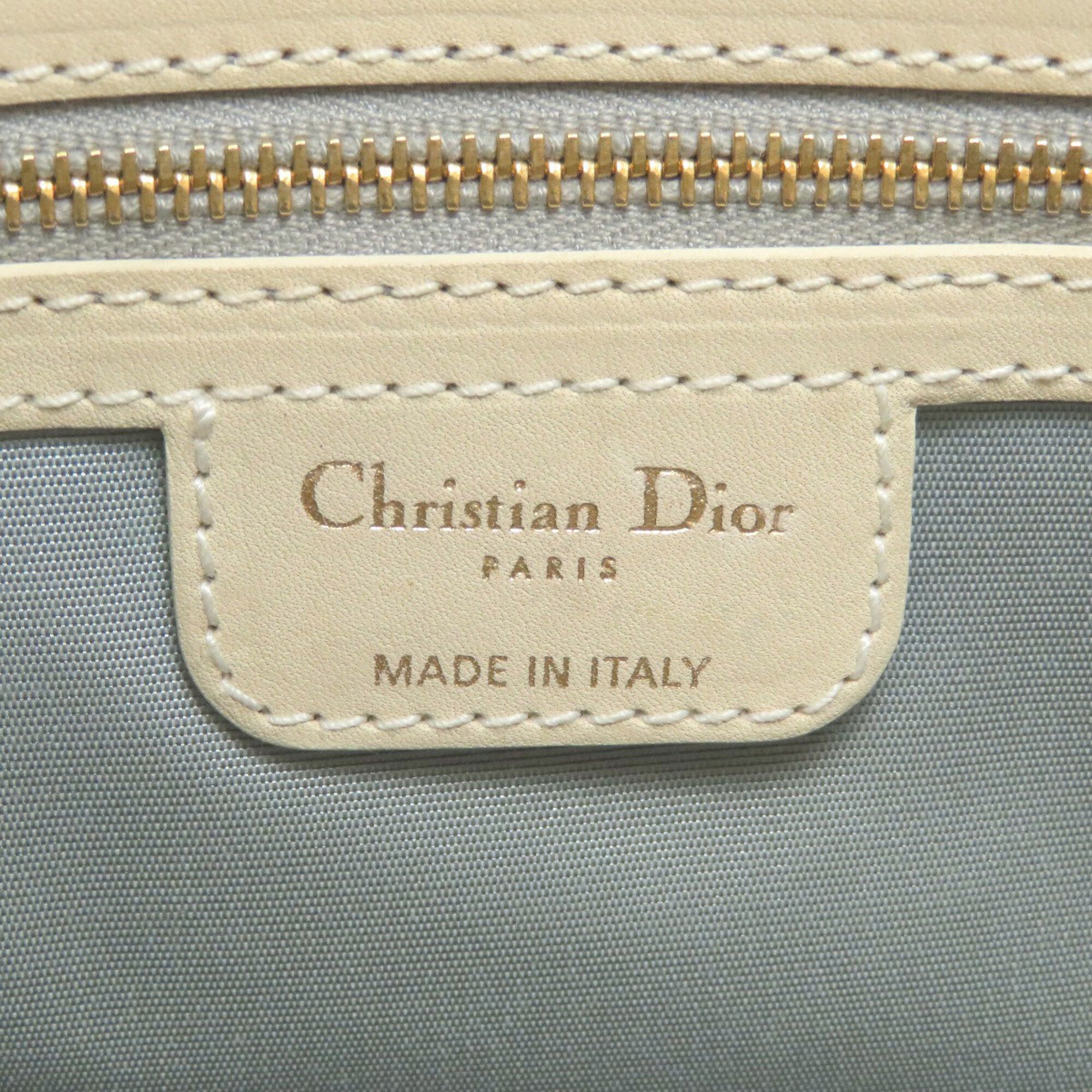 Christian Dior Beige Leather Handbag (Pre-Owned)