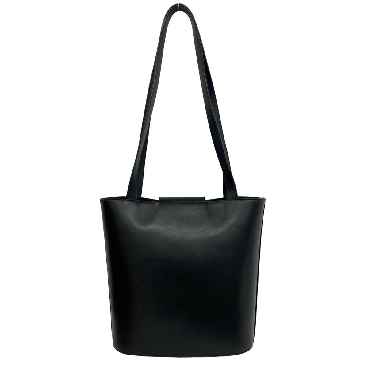 Salvatore Ferragamo Black Leather Shoulder Bag (Pre-Owned)