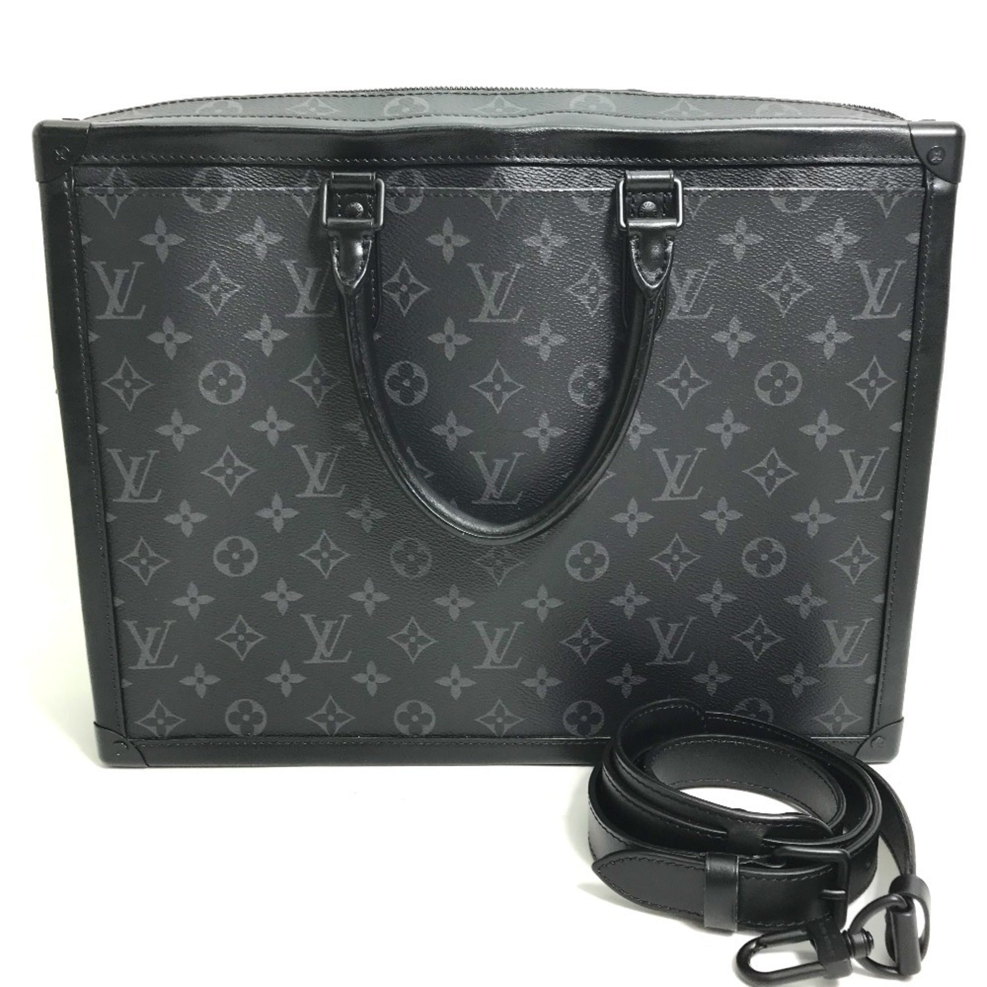 Louis Vuitton Monogram Eclipse Black Monogram Eclipse Briefcase Handbag Shoulder Bag (Pre-Owned)