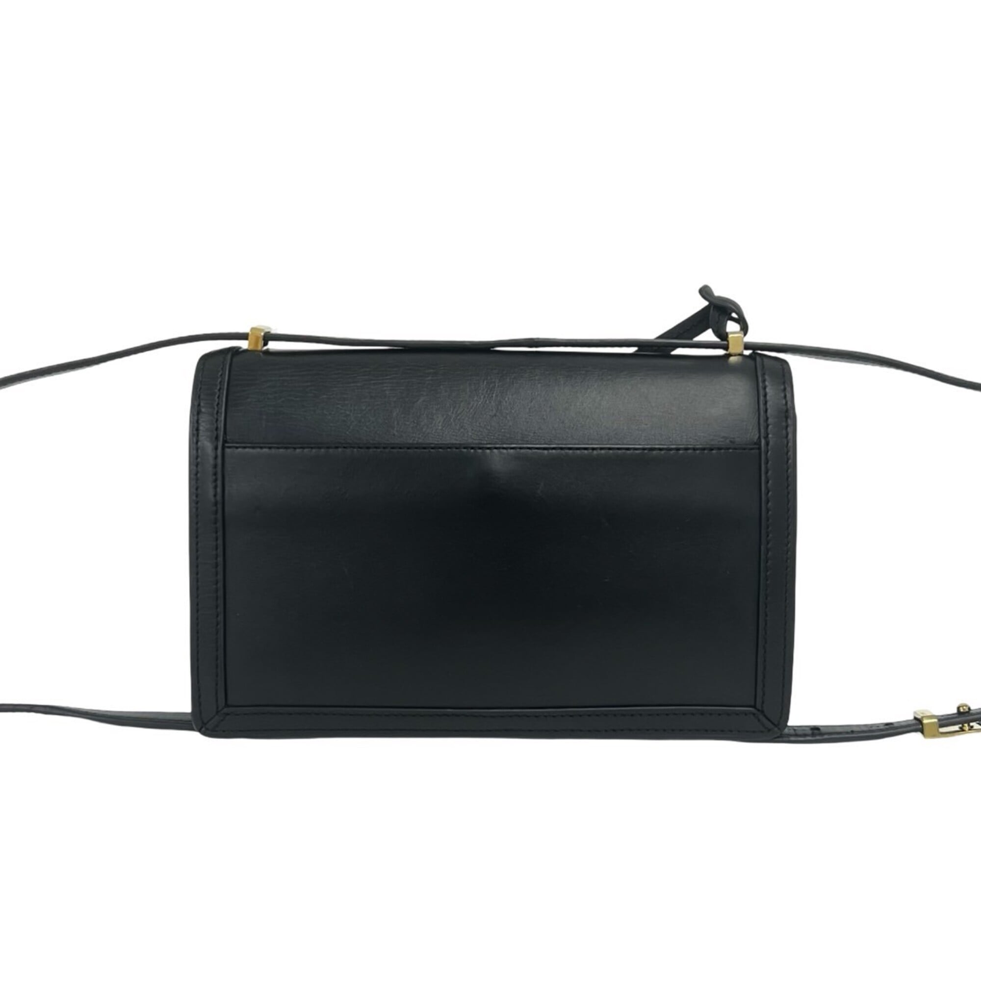 Loewe Black Leather Handbag Pochette Shoulder Bag (Pre-Owned)