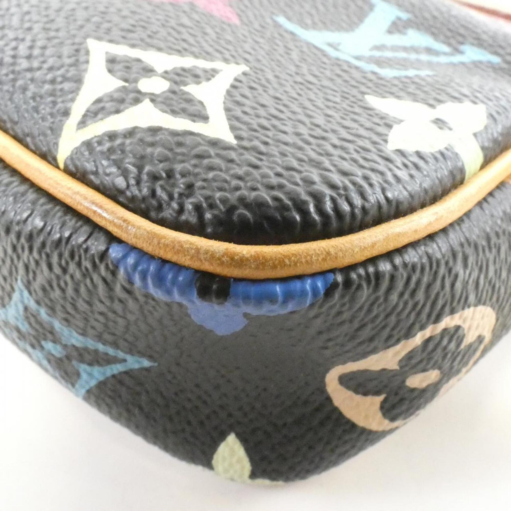 Louis Vuitton Black Coated Canvas Pochette Pouch (Pre-Owned)